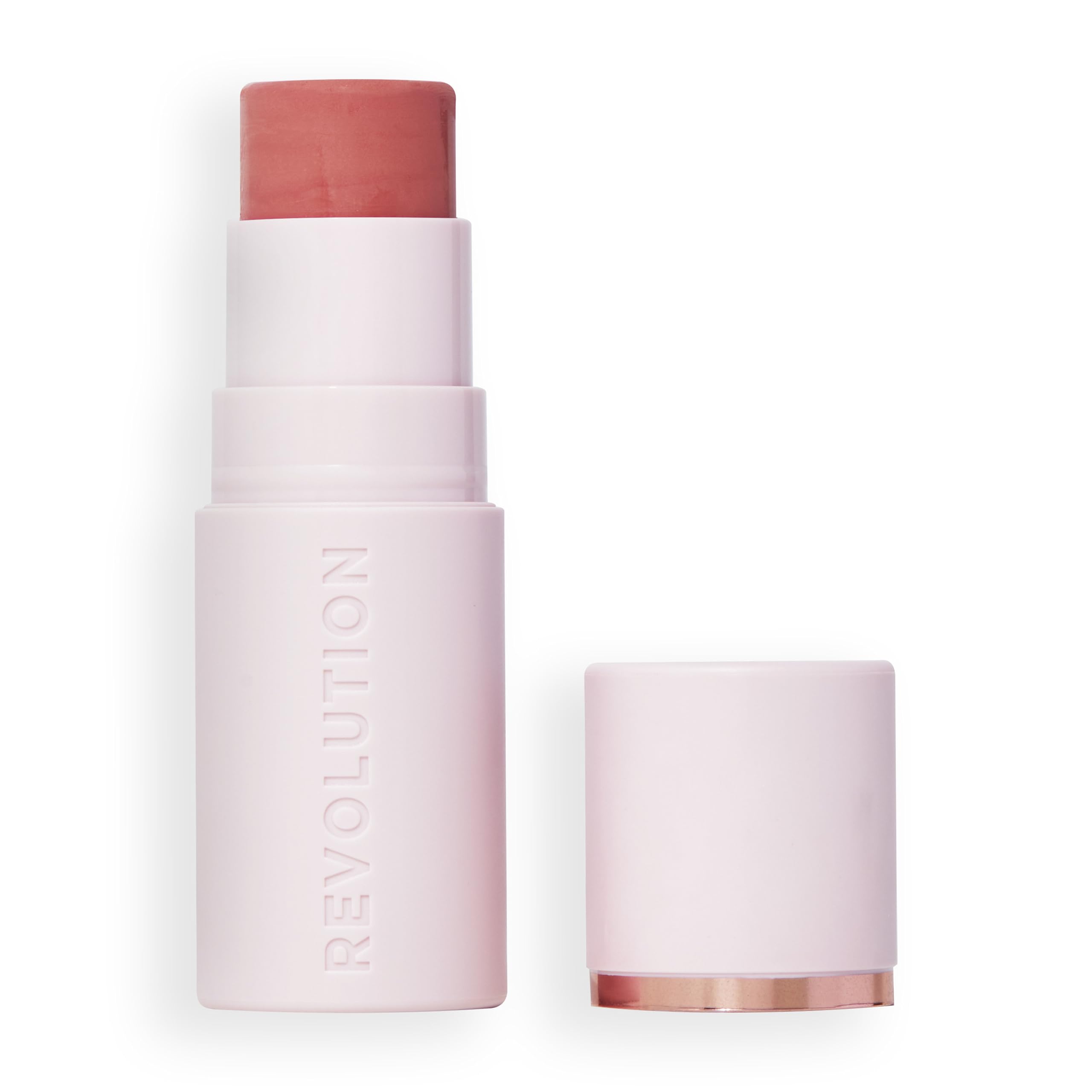 Revolution Skin Silk Marble Blush Stick Buildable Colour for Cheek, Eye, and Lip