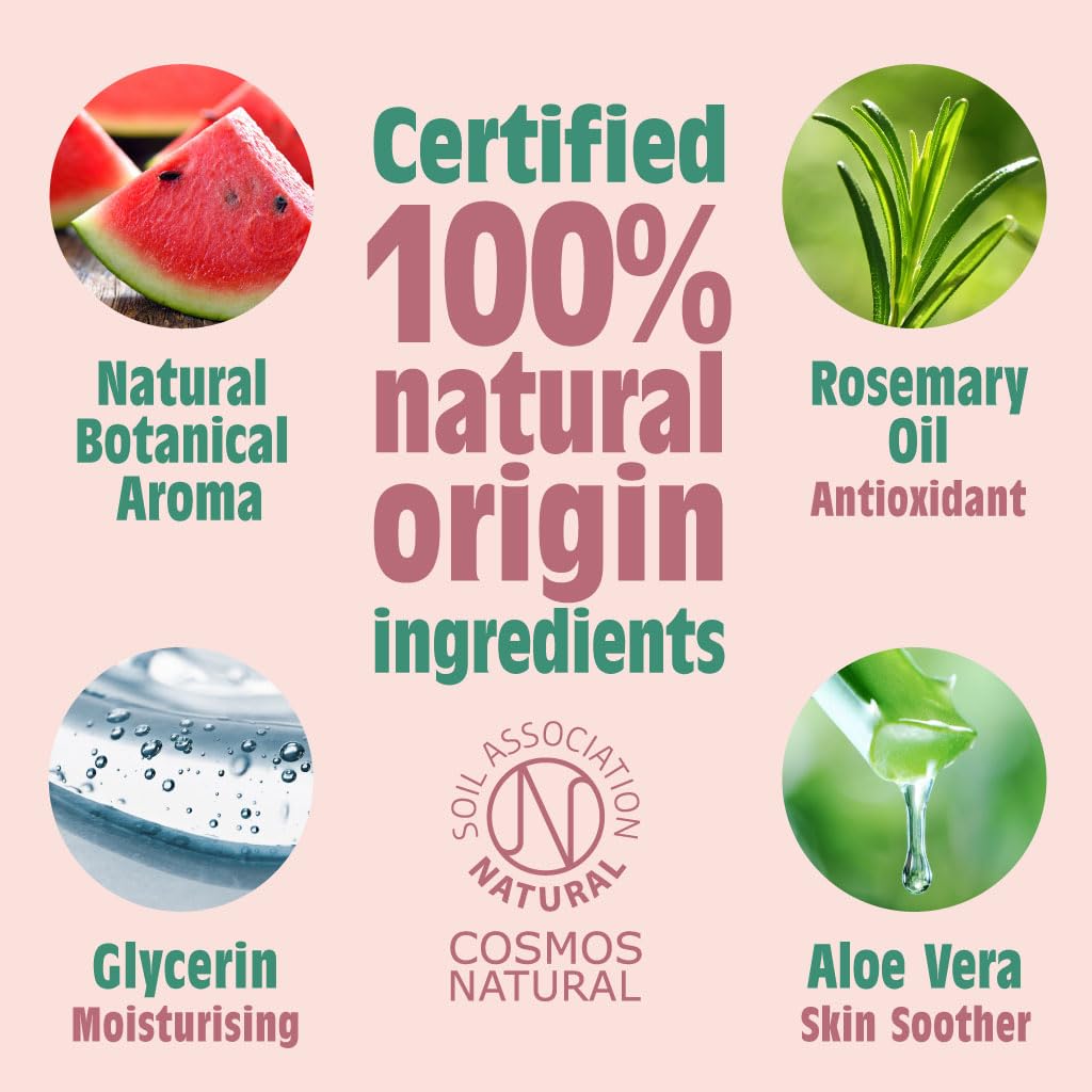 Salt of the Earth Natural Deodorant Roll On - Melon & Cucumber - Vegan, COSMOS Natural, Long-Lasting Protection - 75ml 3