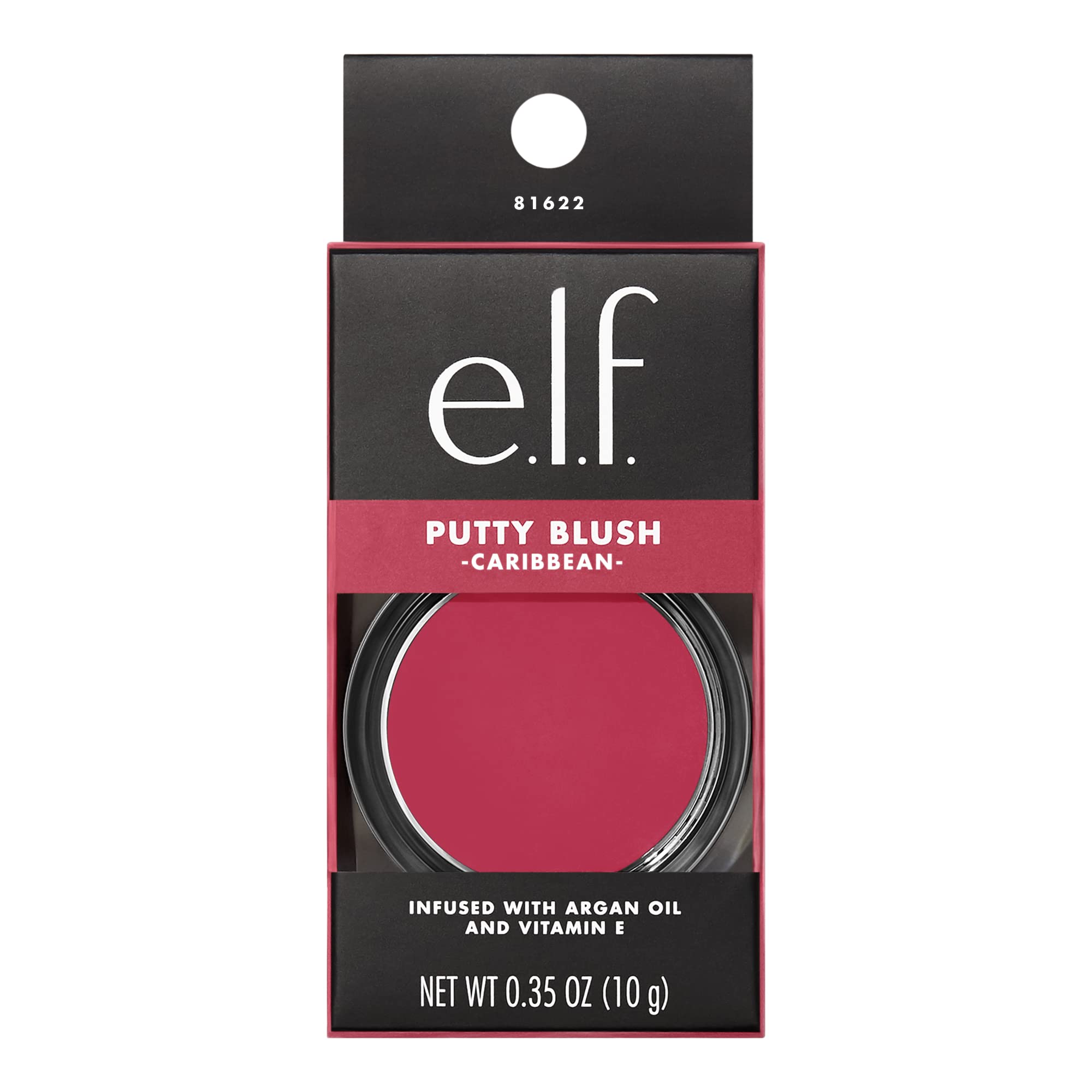 e.l.f. Putty Blush in Carribean - Creamy, Buildable, Argan Oil & Vitamin E Infused 4