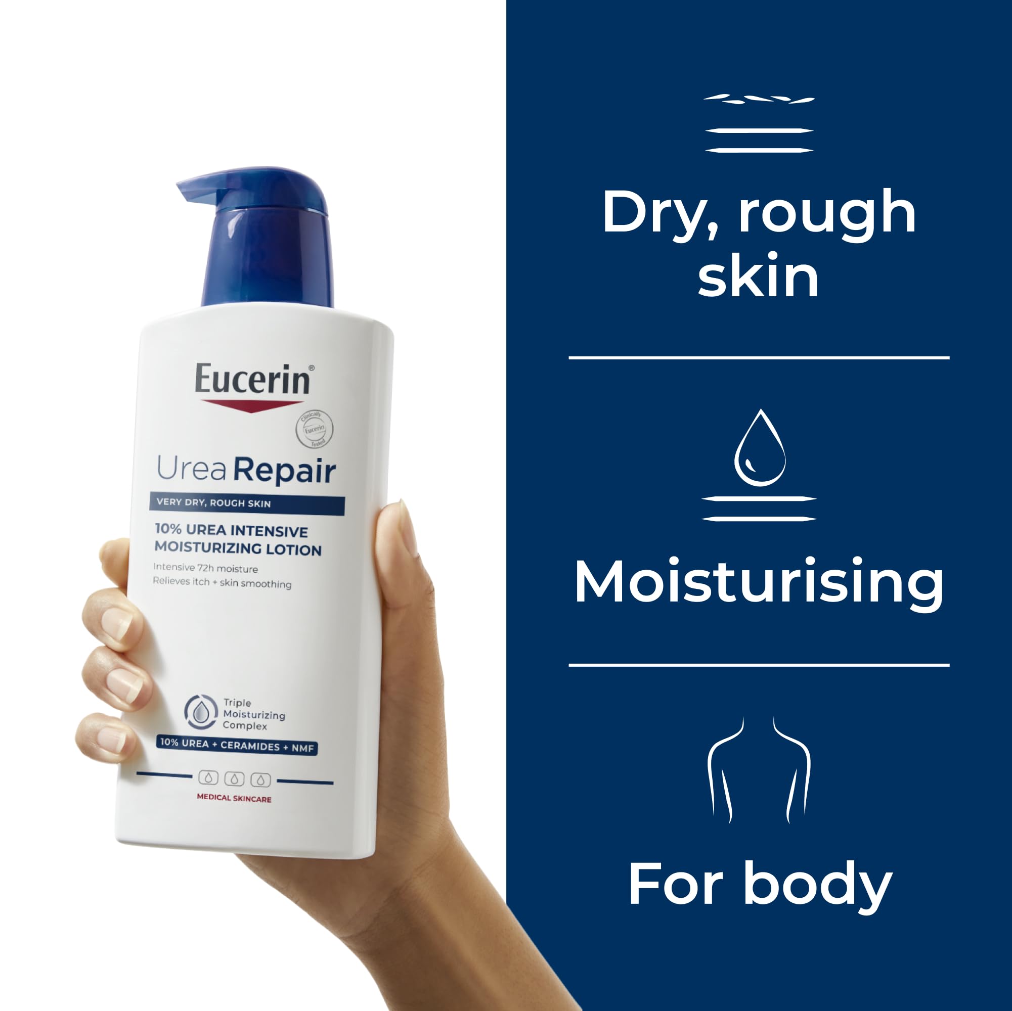 Eucerin UreaRepair Plus Body Lotion 10% Urea for Intensive 48H Dry Skin Relief 400ml 3