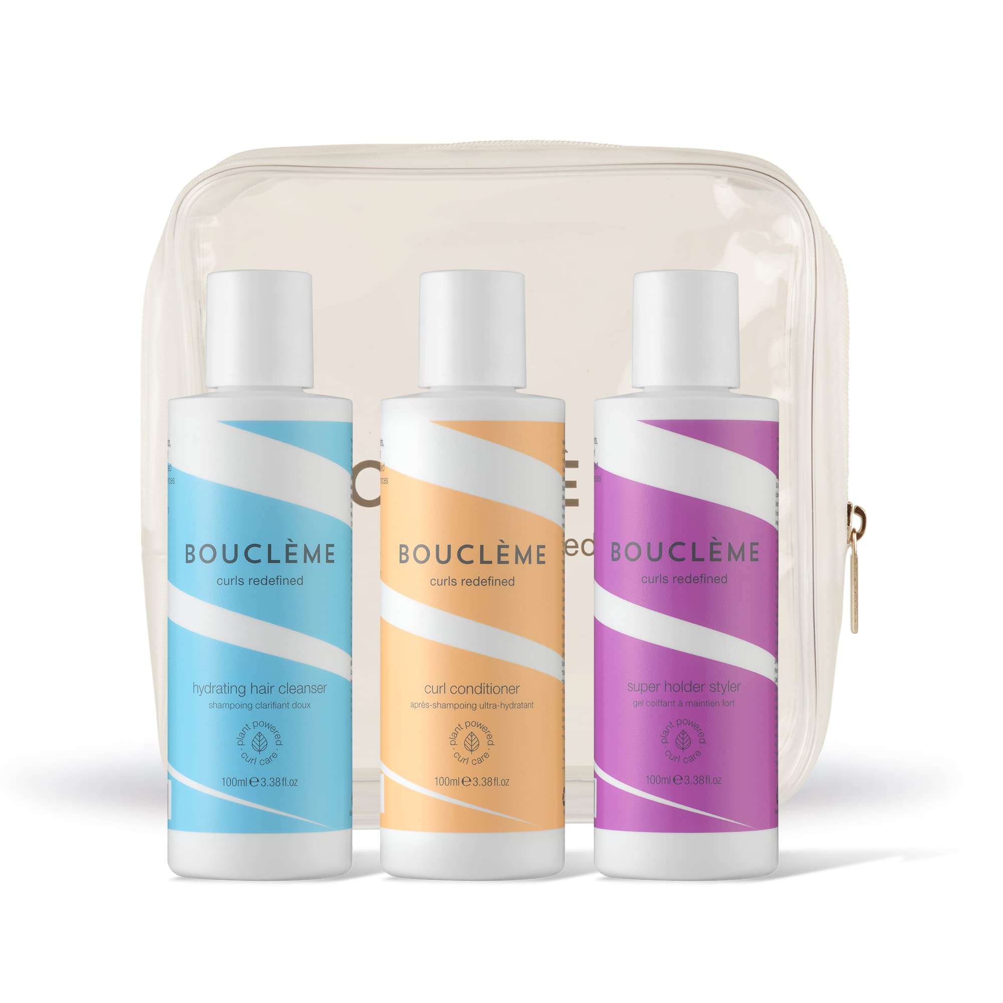 Bouclème Ultimate Discovery Set for Curly Hair - Hydrating Cleanser, Conditioner & Styler