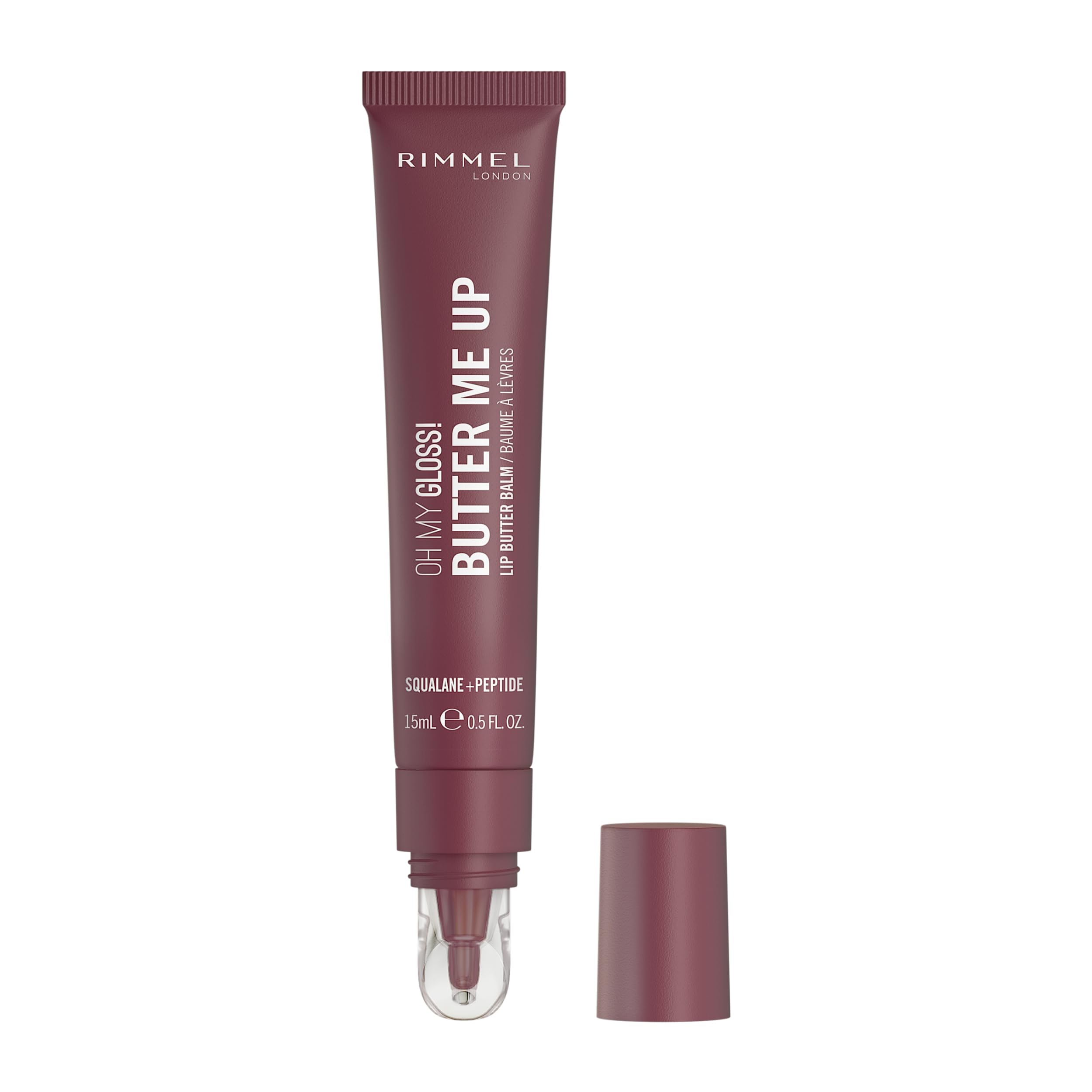Rimmel Oh My Gloss! Butter Me Up 003 Mellow Mocha Moisturising Lip Butter Balm with Squalene & Peptides