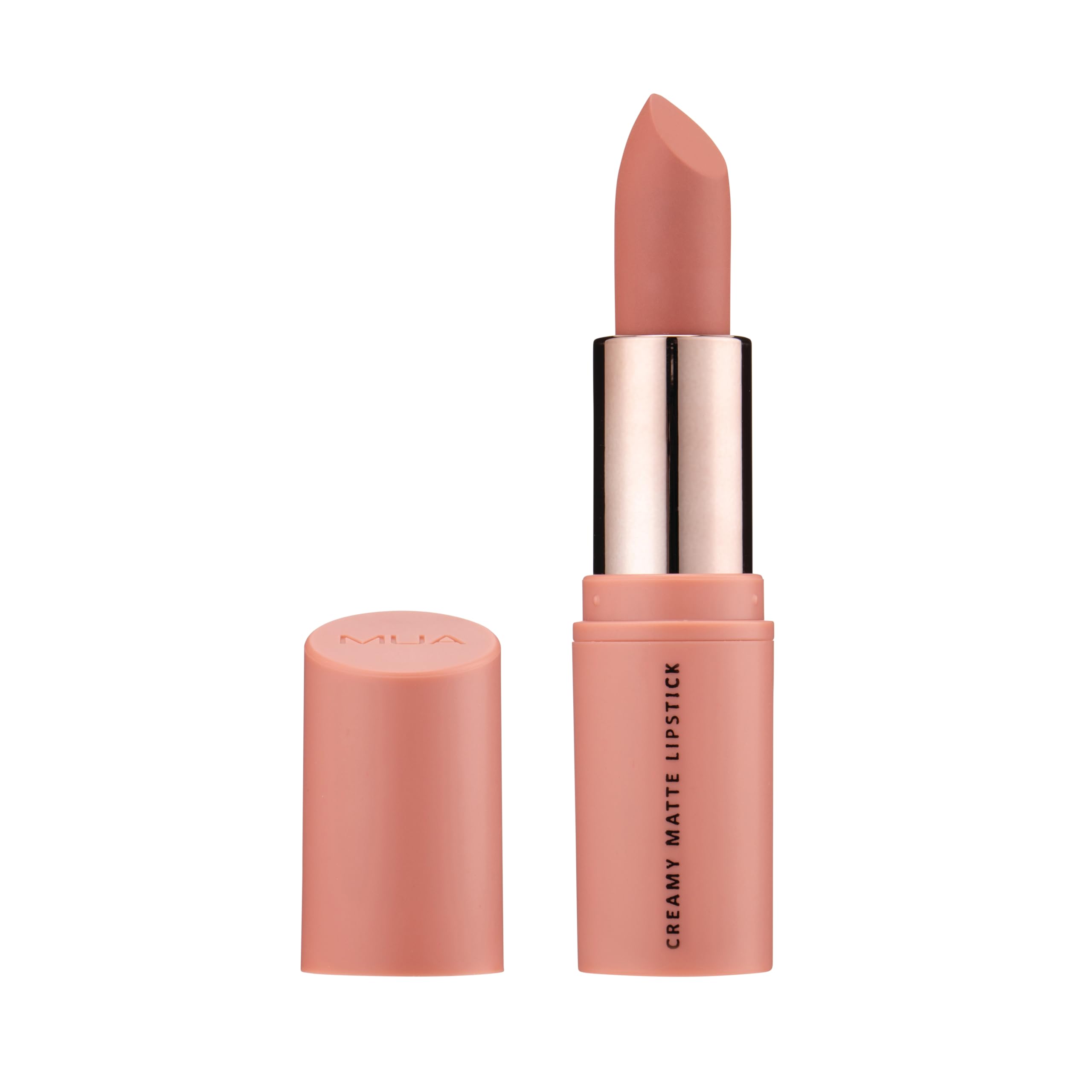MUA Makeup Academy Creamy Matte Lipstick - Heroic (Mid Pink Nude, Vegan & Cruelty Free)
