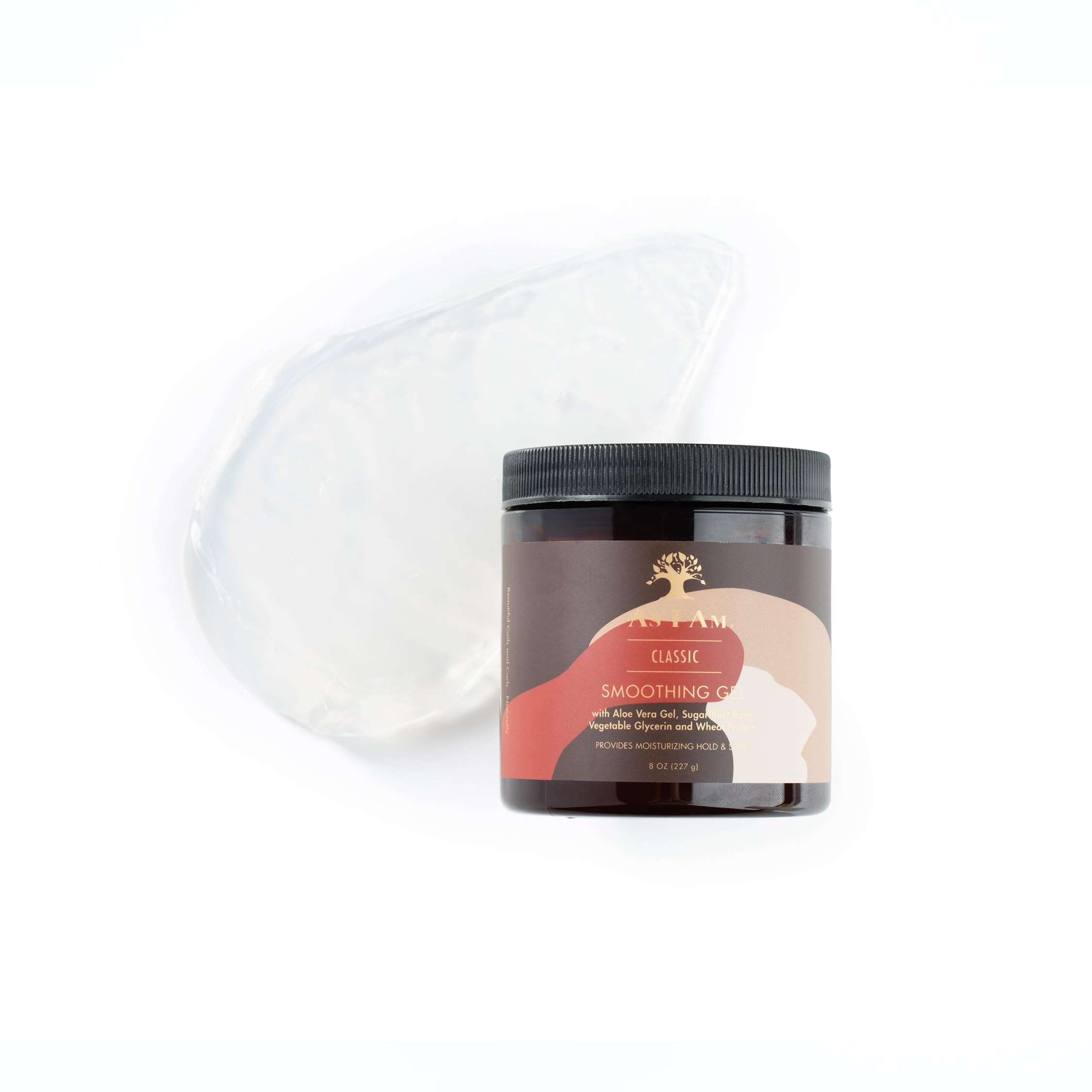 As I Am Smoothing Gel for Edges and Flyaways, Strong Flexible Hold, 227g/8 oz 6