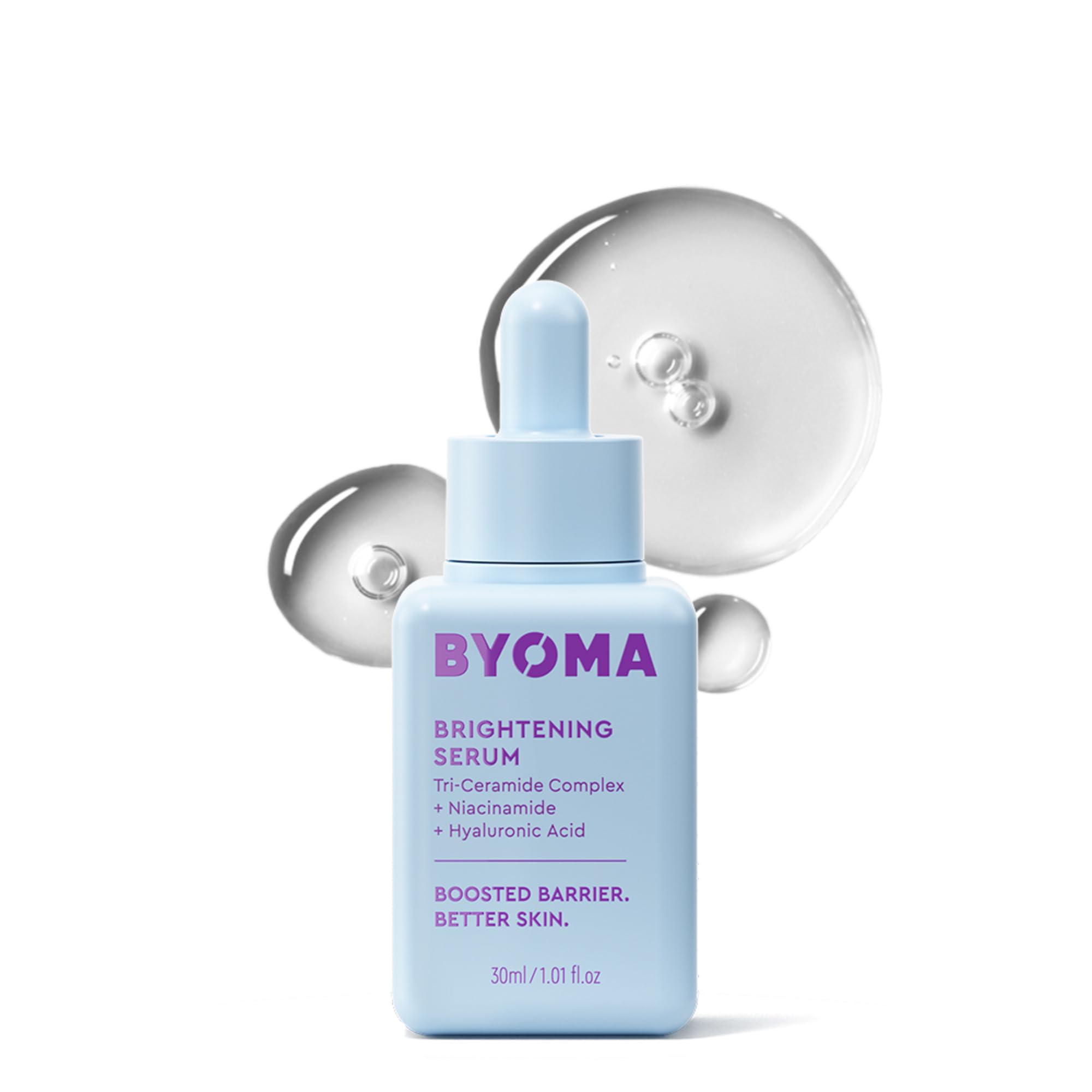 BYOMA Brightening Serum (30 ml) Aufhellendes und feuchtigkeitsspendendes Gesichtsserum mit Hyaluronsäure, Niacinamid und Ceramiden – für strahlend schöne Haut