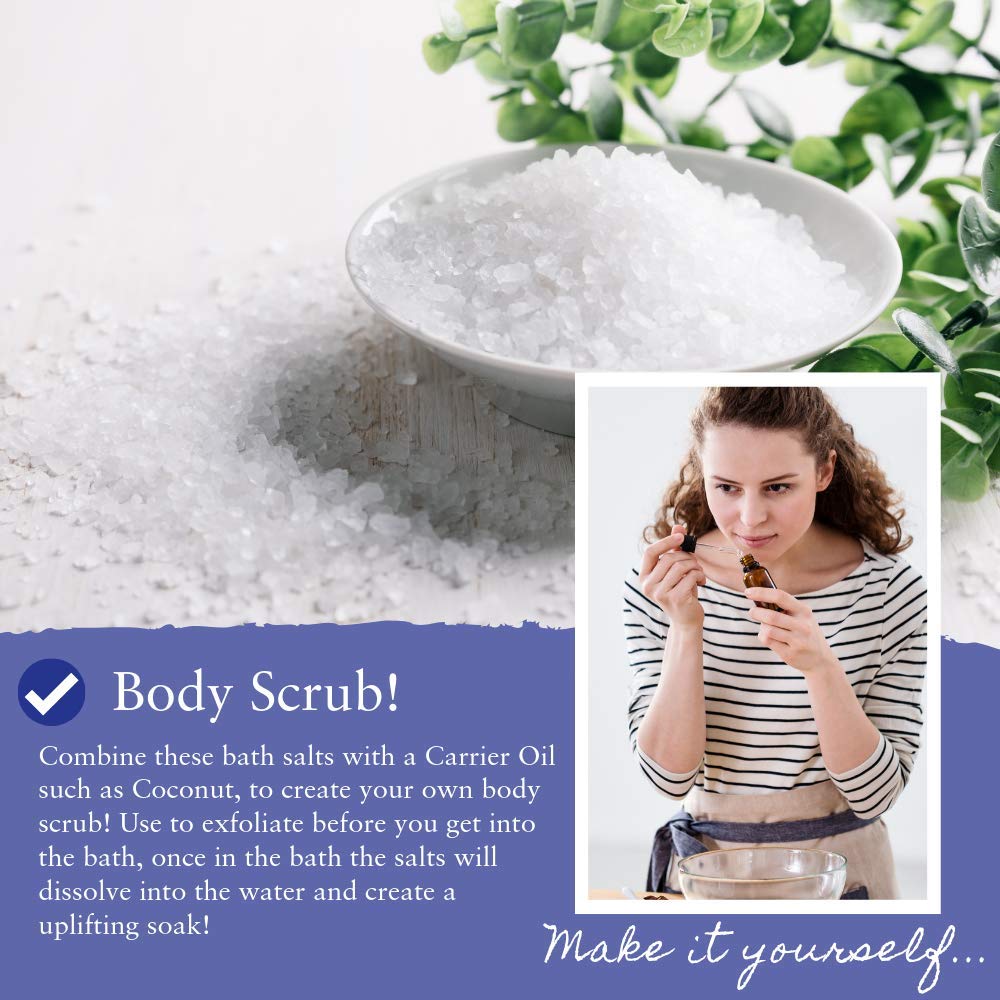 Absolute Aromas Epsom Bath Salts Bundle Gift Set - 5 x 300g De-Stress, Detox, Lavender 5
