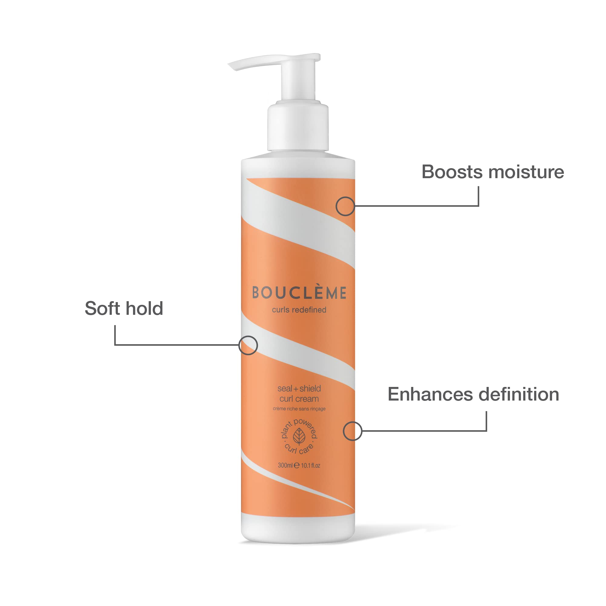 Bouclème Seal + Shield Lightweight Glycerine-Free Curl Cream for Definition