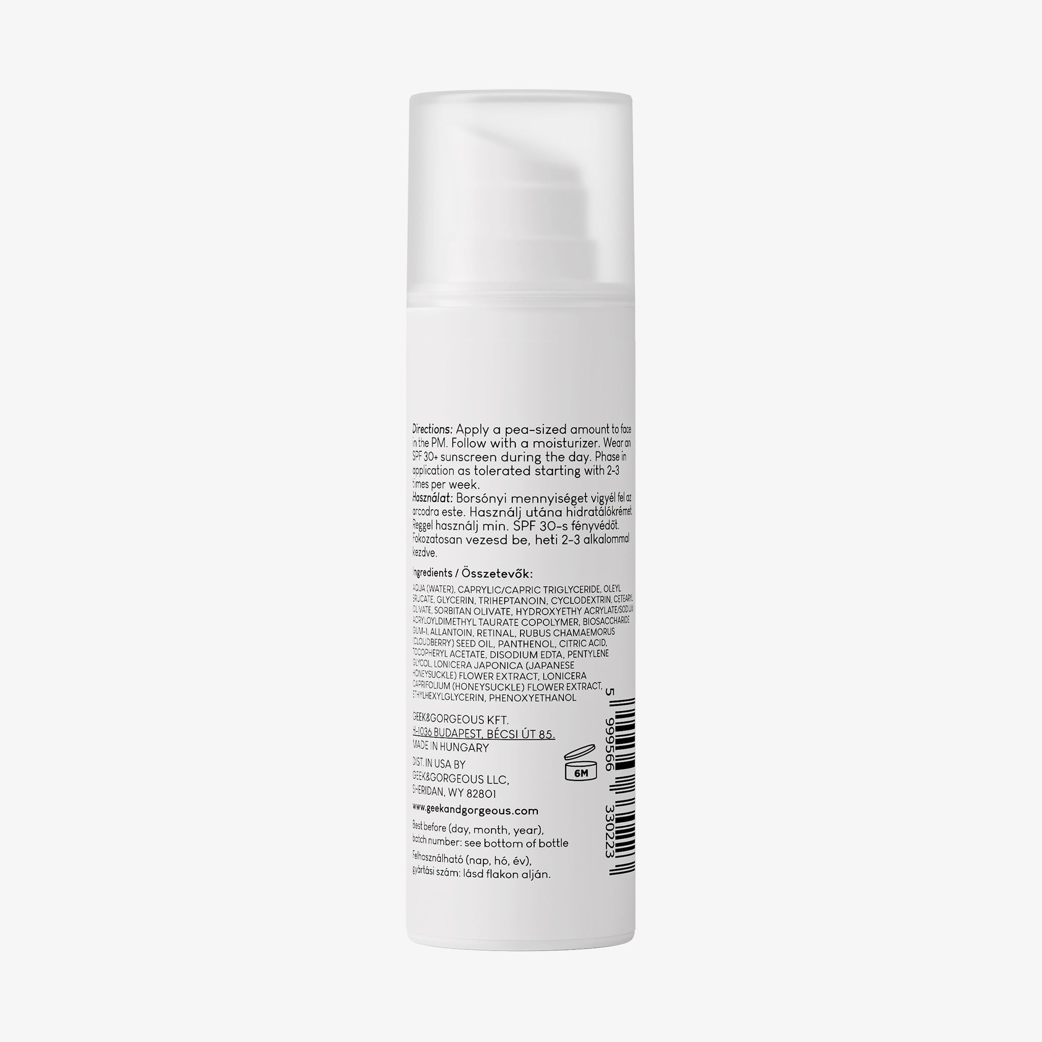 Geek & Gorgeous A-Game 5 0.05% Retinal Serum for Youthful, Firm Skin