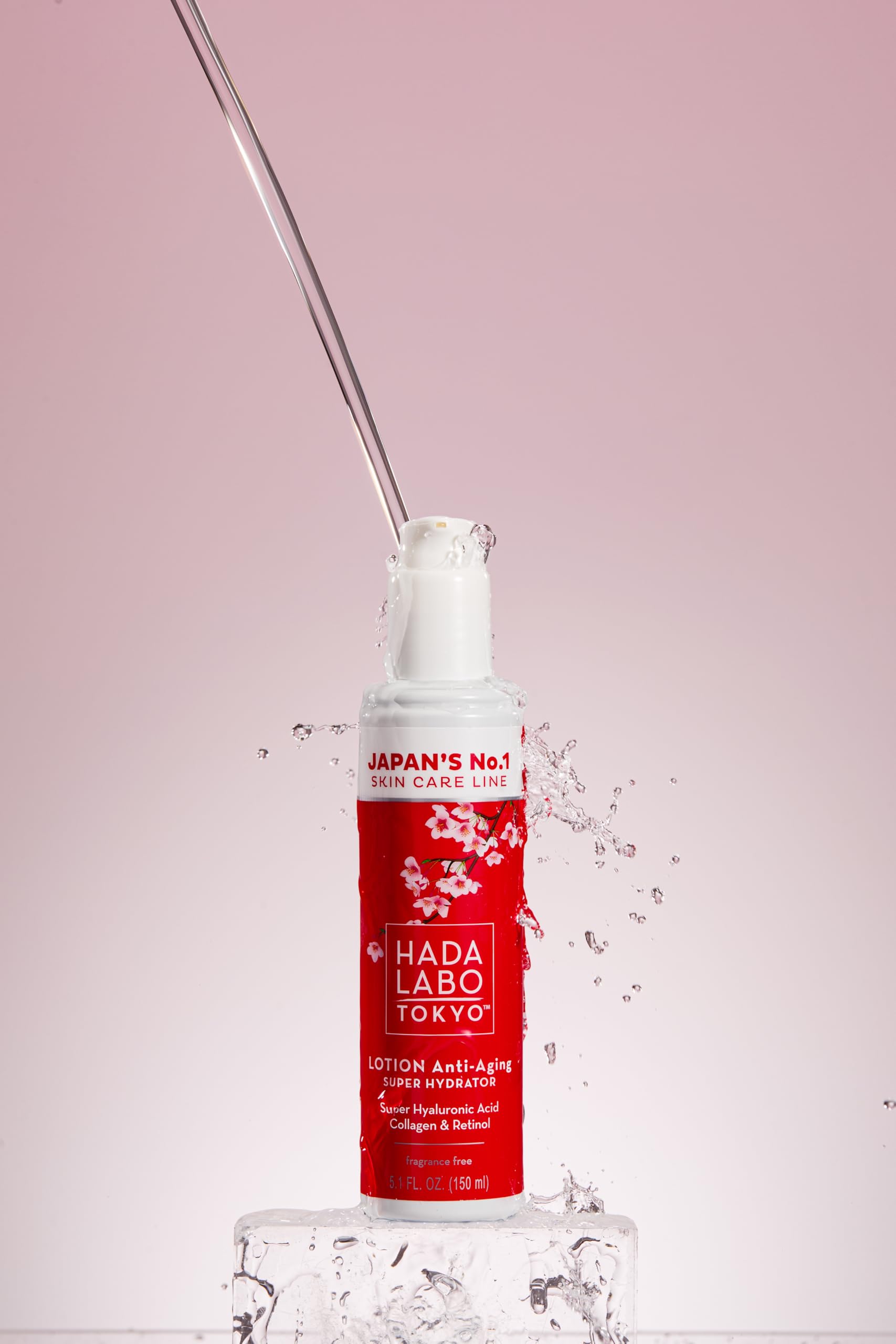 Hada Labo Tokyo - Anti-Ageing Super Hydrator Lotion mit Super-Hyaluronsäure, Kollagen &amp; Retinol, für Frauen ab 40 Jahren, 150 ml Flasche (1 Stück) 6