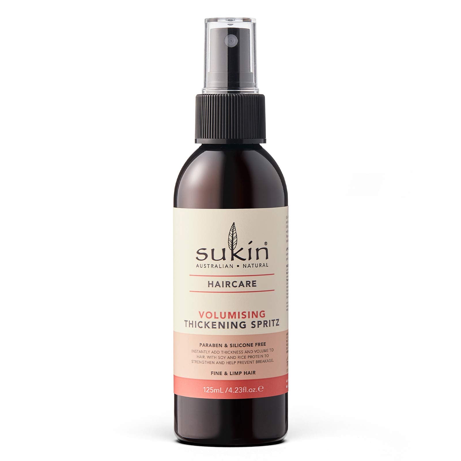 Sukin Volumising Thickening Spritz 125ml for Fine, Limp Hair