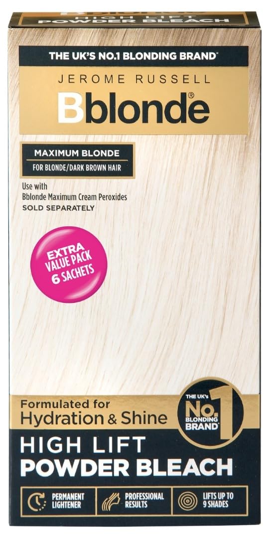 Jerome Russell Bblonde High Lift Bleach Powder for Blonde to Dark Brown Hair