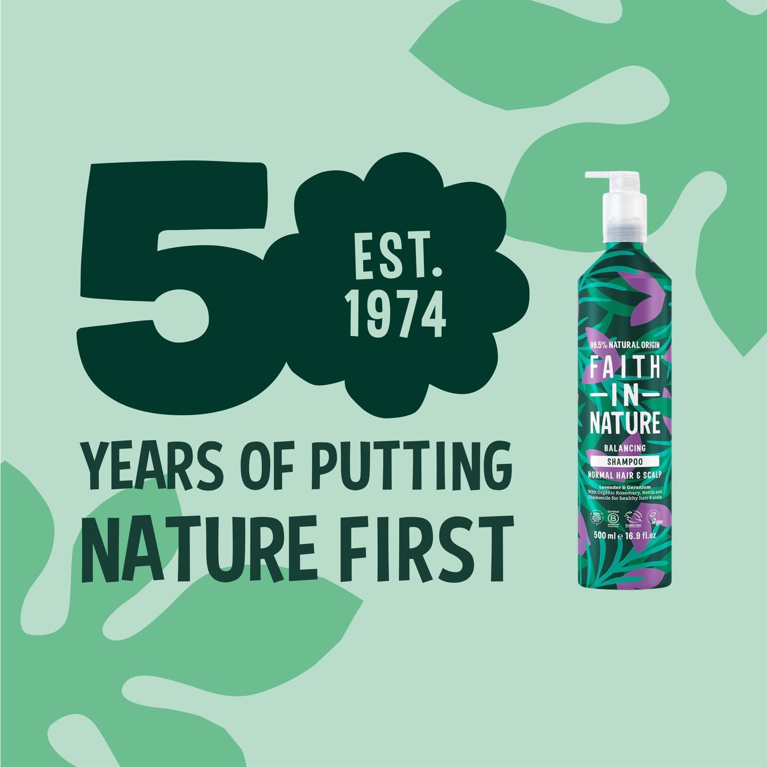 Faith In Nature – Natürliches Shampoo in Aluminiumflasche – Vegan &amp; Tierversuchsfrei