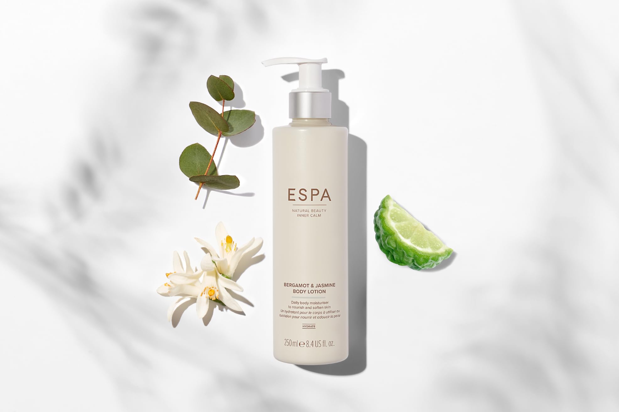 ESPA Bergamot & Jasmine Body Lotion | 250ml | Moisturising and Nourishing Formula