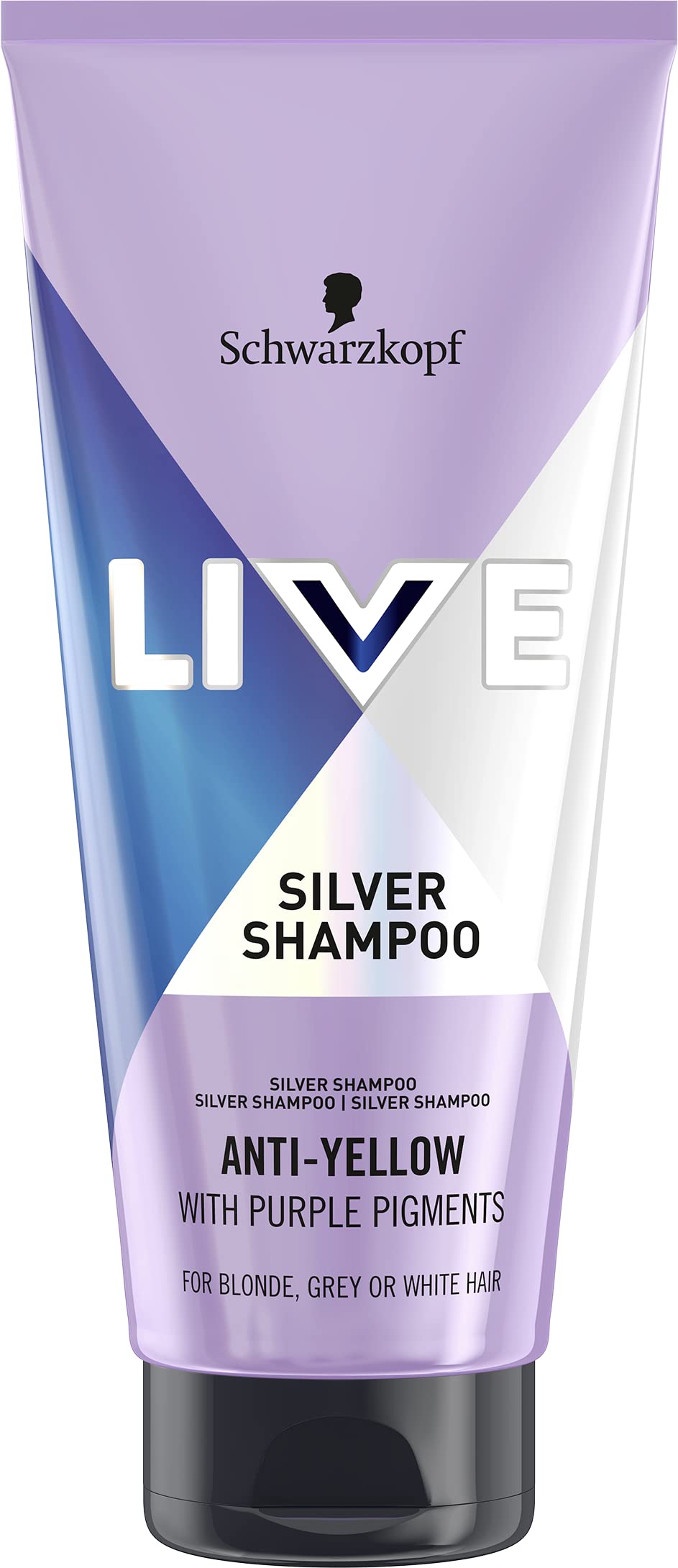 Schwarzkopf LIVE Silver Shampoo for Icy Blondes (200ml) - Purple Hair Toner