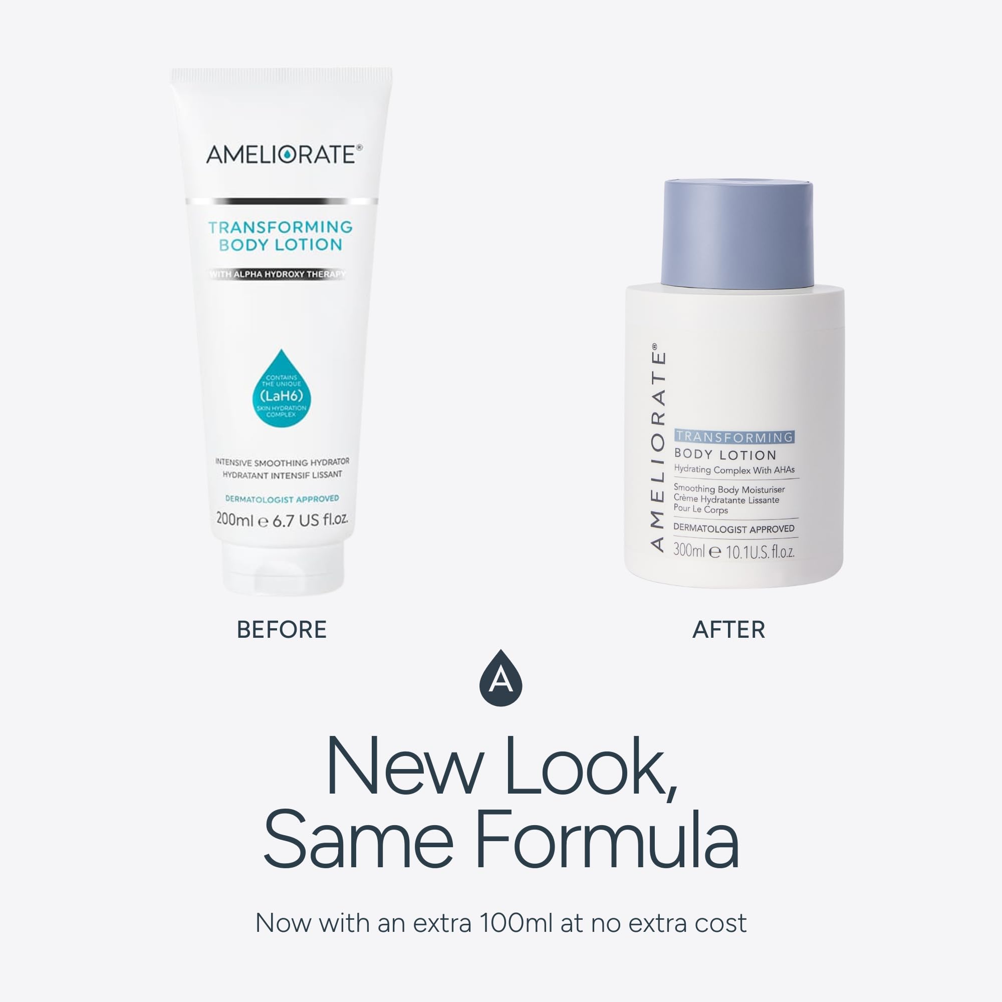 AMELIORATE Transforming Body Lotion 300ml with Lactic Acid for KP, Bumpy Skin & Ingrown Hairs 6