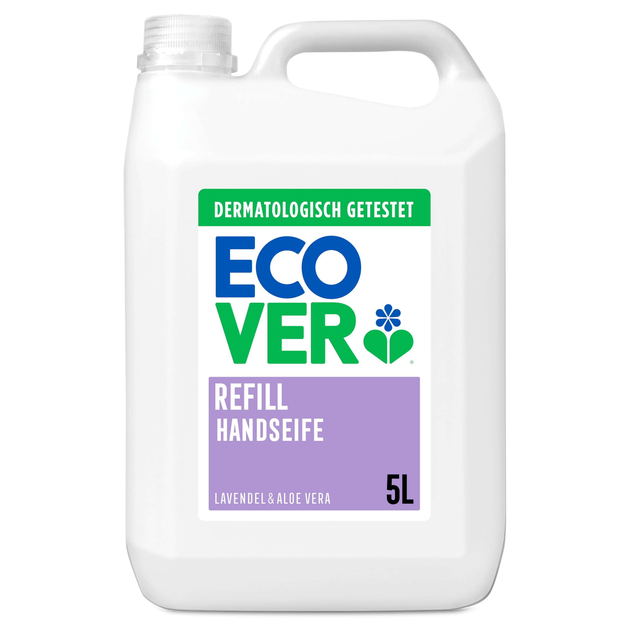 Ecover Hand Wash Refill, Lavender and Aloe Vera Scent, Dermatologically Tested