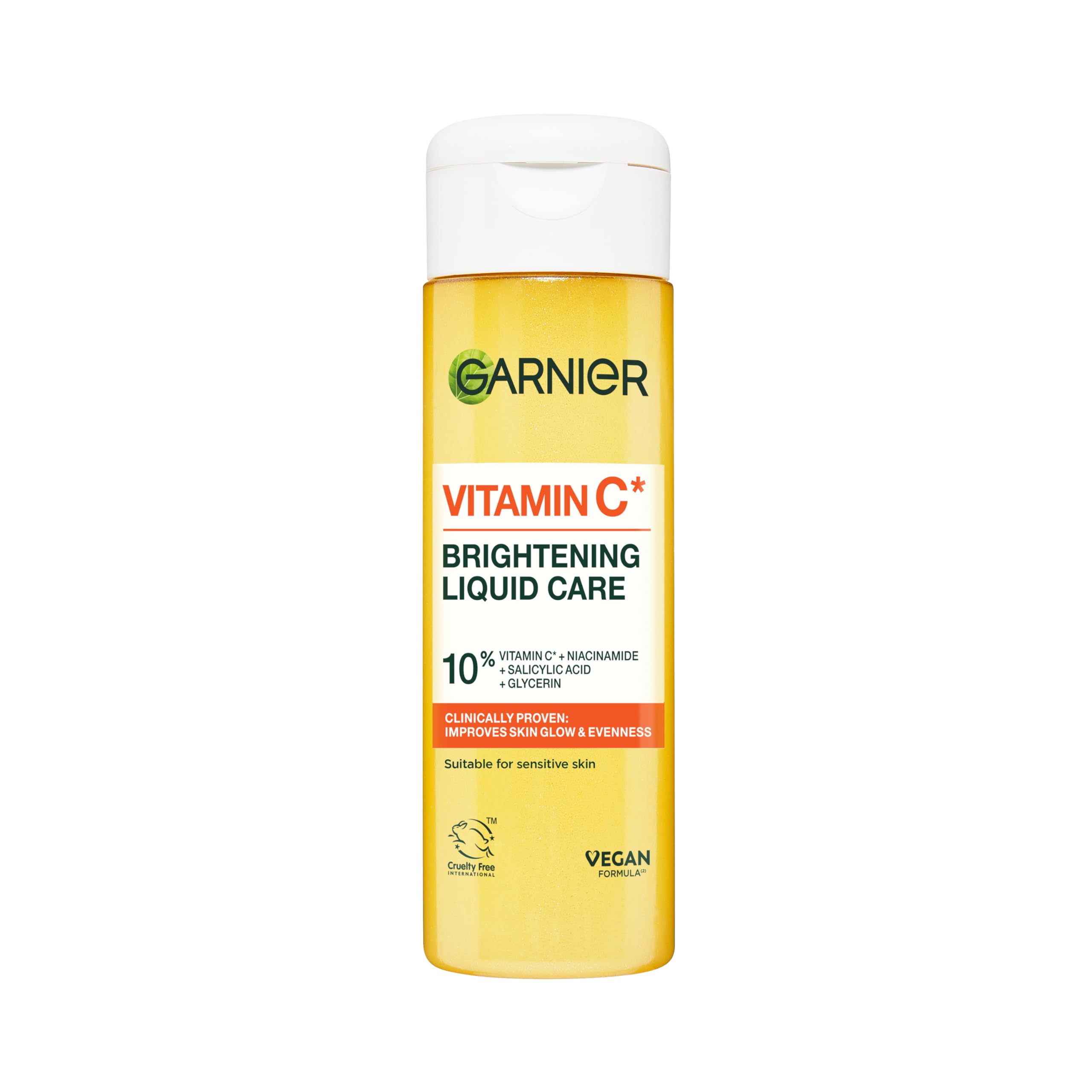 Garnier Vitamin C Brightening Liquid Care with 10% Glycerin, Niacinamide & Salicylic Acid, 120ML