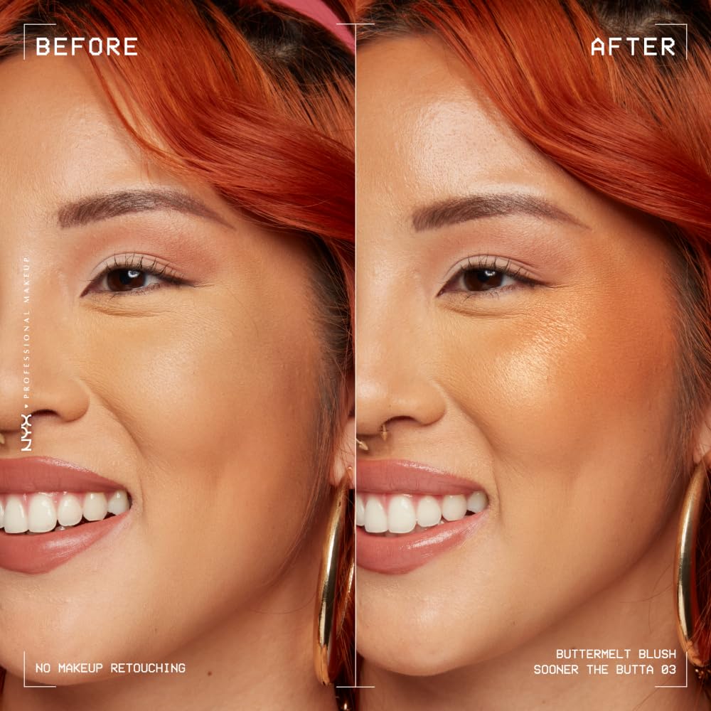 NYX Professional Makeup Buttermelt Powder Blush - Sooner The Butta - Up To 12H Wear 3