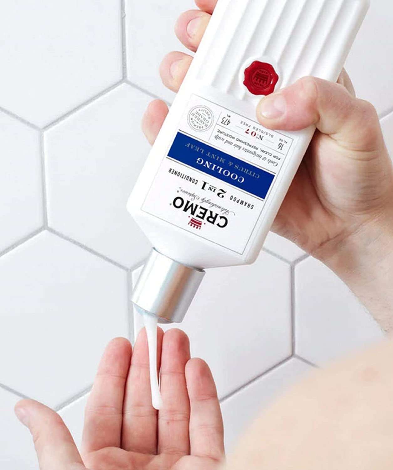 CREMO Barber Grade 2 in 1 Shampoo & Conditioner For Men - Cooling Citrus Scent 5