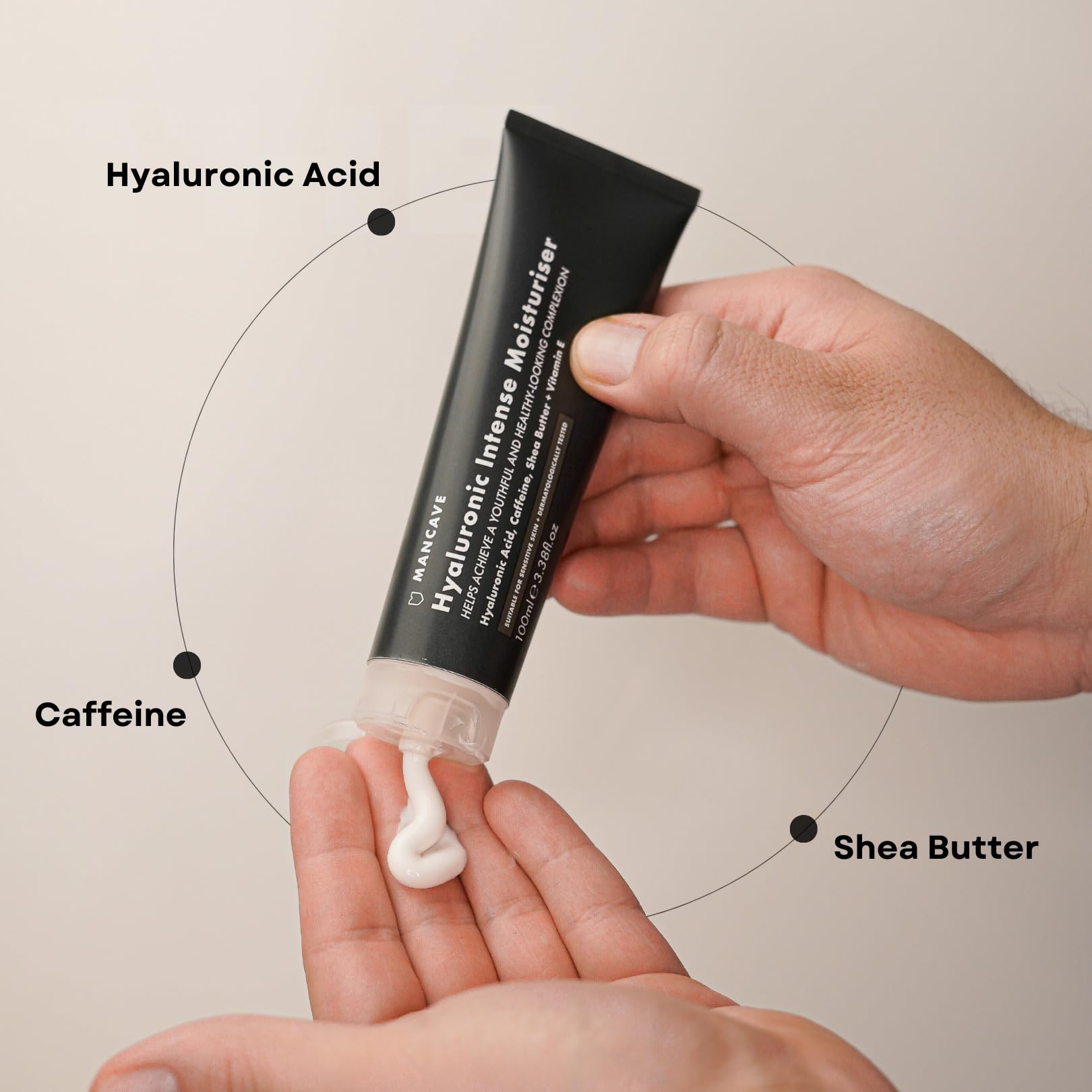 ManCave Hyaluronic Intense Moisturiser 100ml for Deep Hydration 3