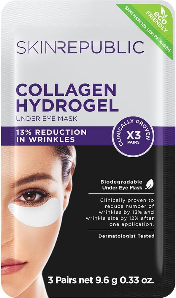 Skin Republic Collagen Eye Patches for Younger Eyes | Reduces Dark Circles, Fine Lines & Puffiness 1