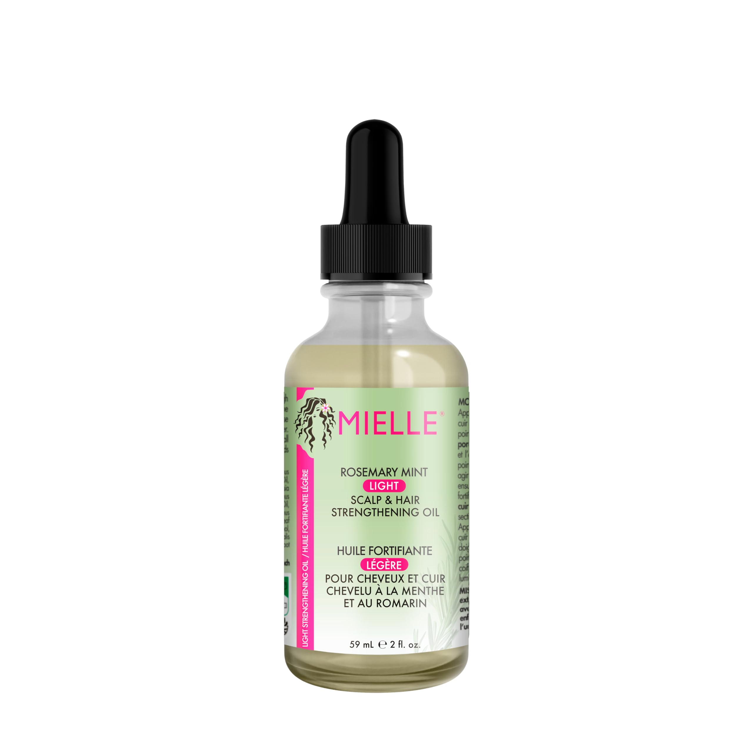 Mielle Rosemary & Mint Light Hair Oil with Biotin for Strengthening, Split Ends & Dry Scalp Treatment