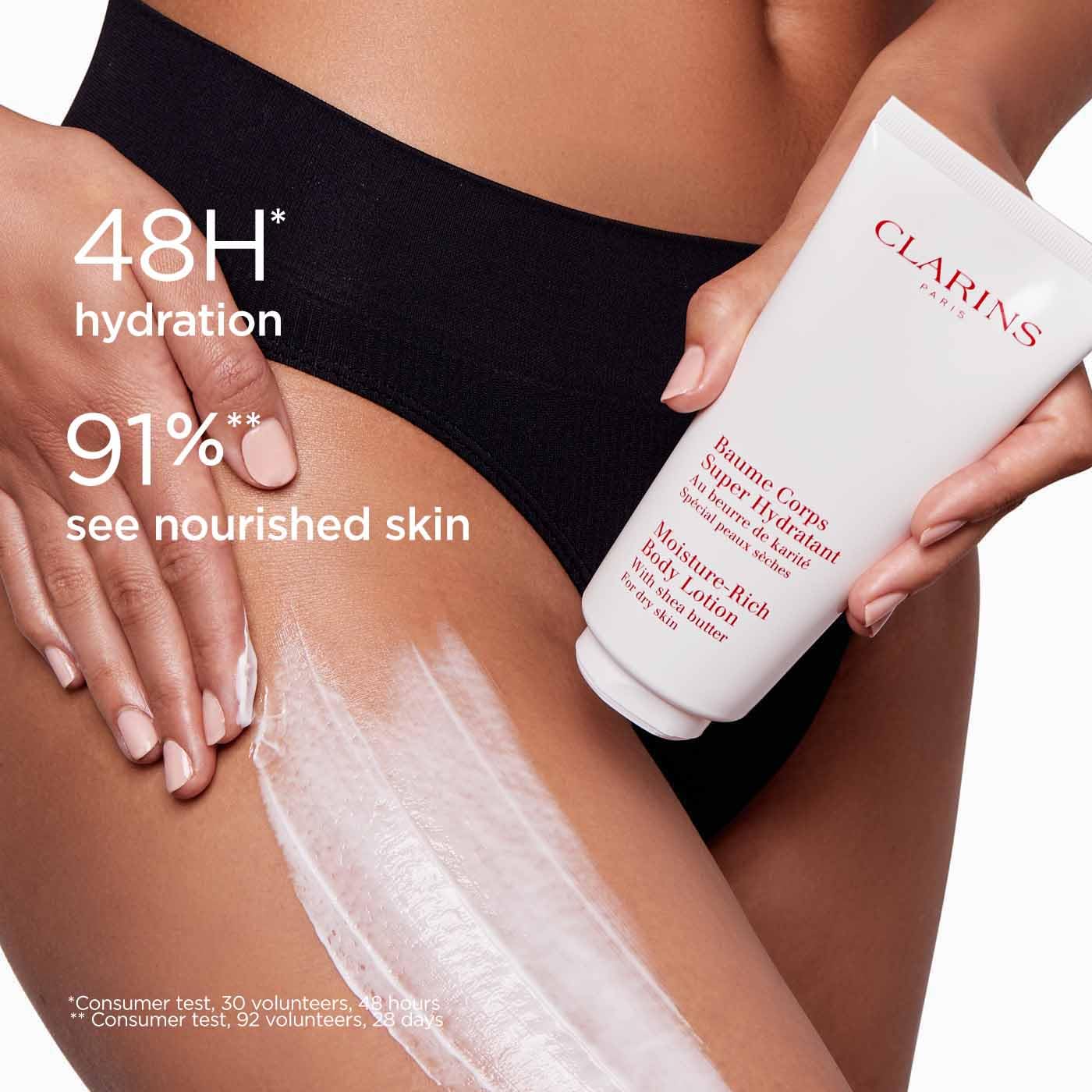 Clarins Feuchtigkeitsspendende Körperlotion 200 ml | Intensiv pflegende Sheabutter 6