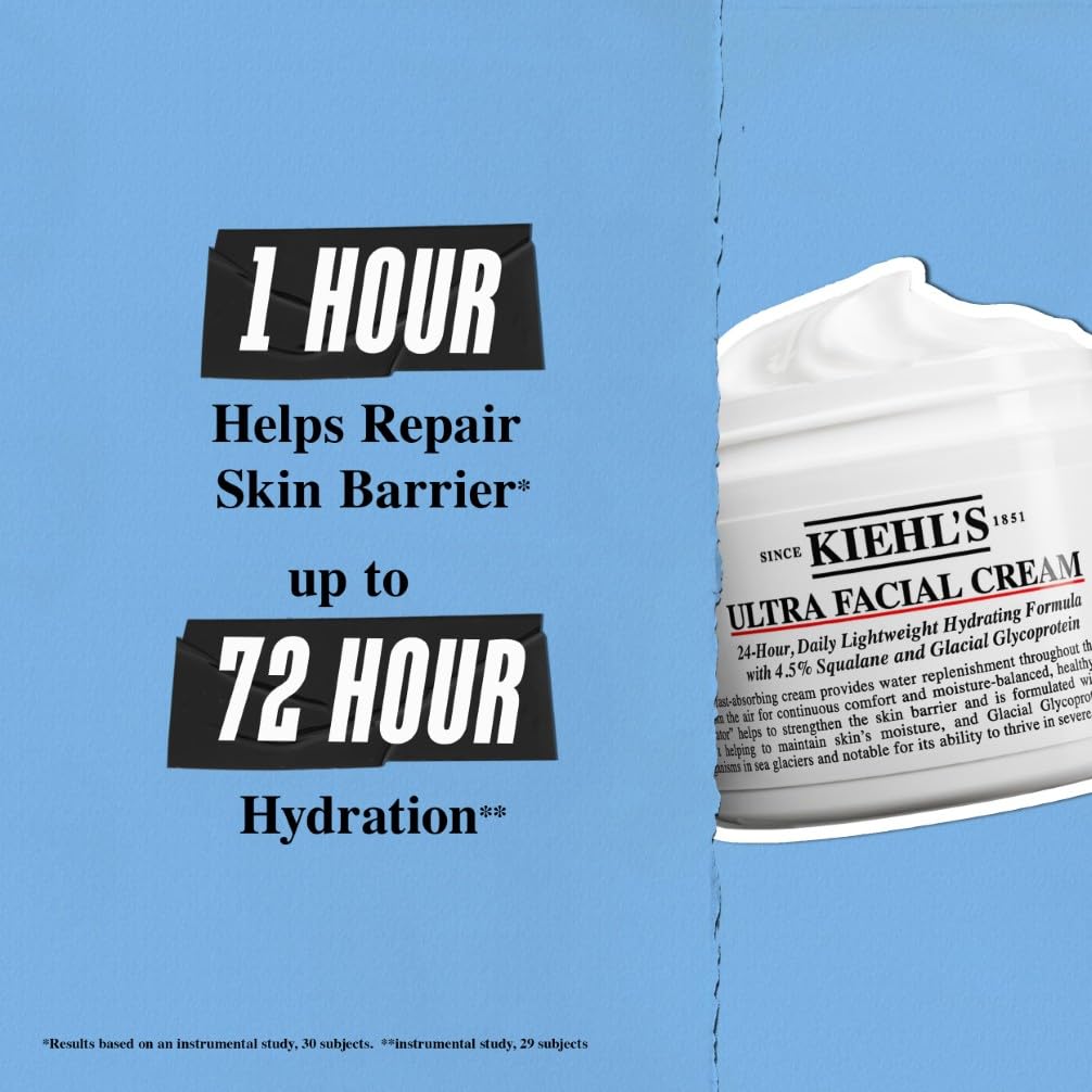 Kiehl's Ultra Facial Cream Face Moisturiser for Women & Men 3