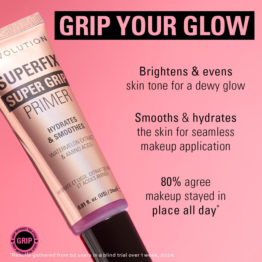 Revolution Superfix Grip Primer: Hydrating, Smoothing Face Primer for All Skin Types 3