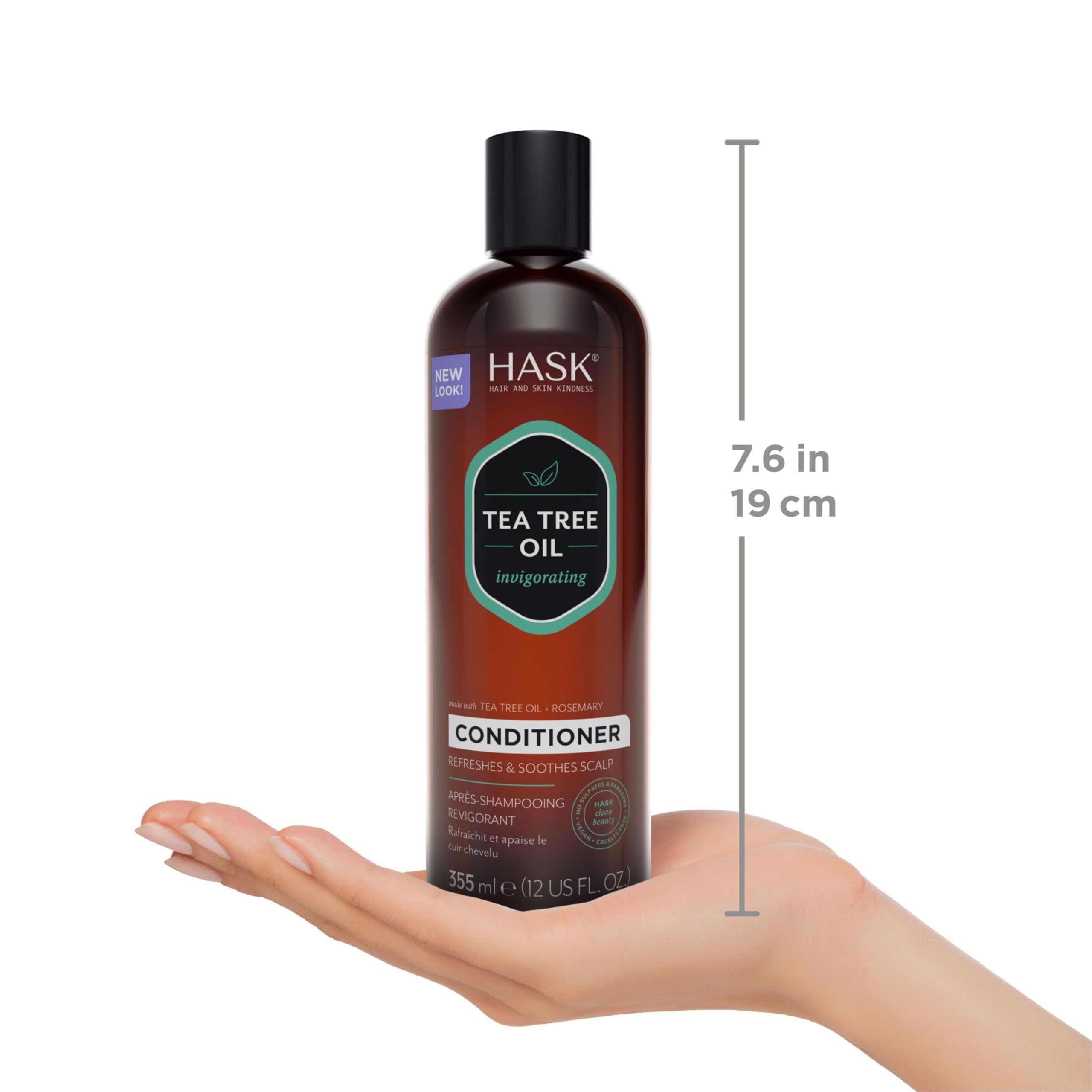 HASK Invigorating Tea Tree Oil Conditioner for Thickening All Hair Types 9