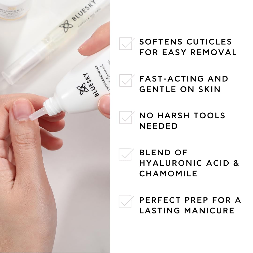 BLUESKY Instant Cuticle Remover with Hyaluronic Acid & Chamomile, 30g 5