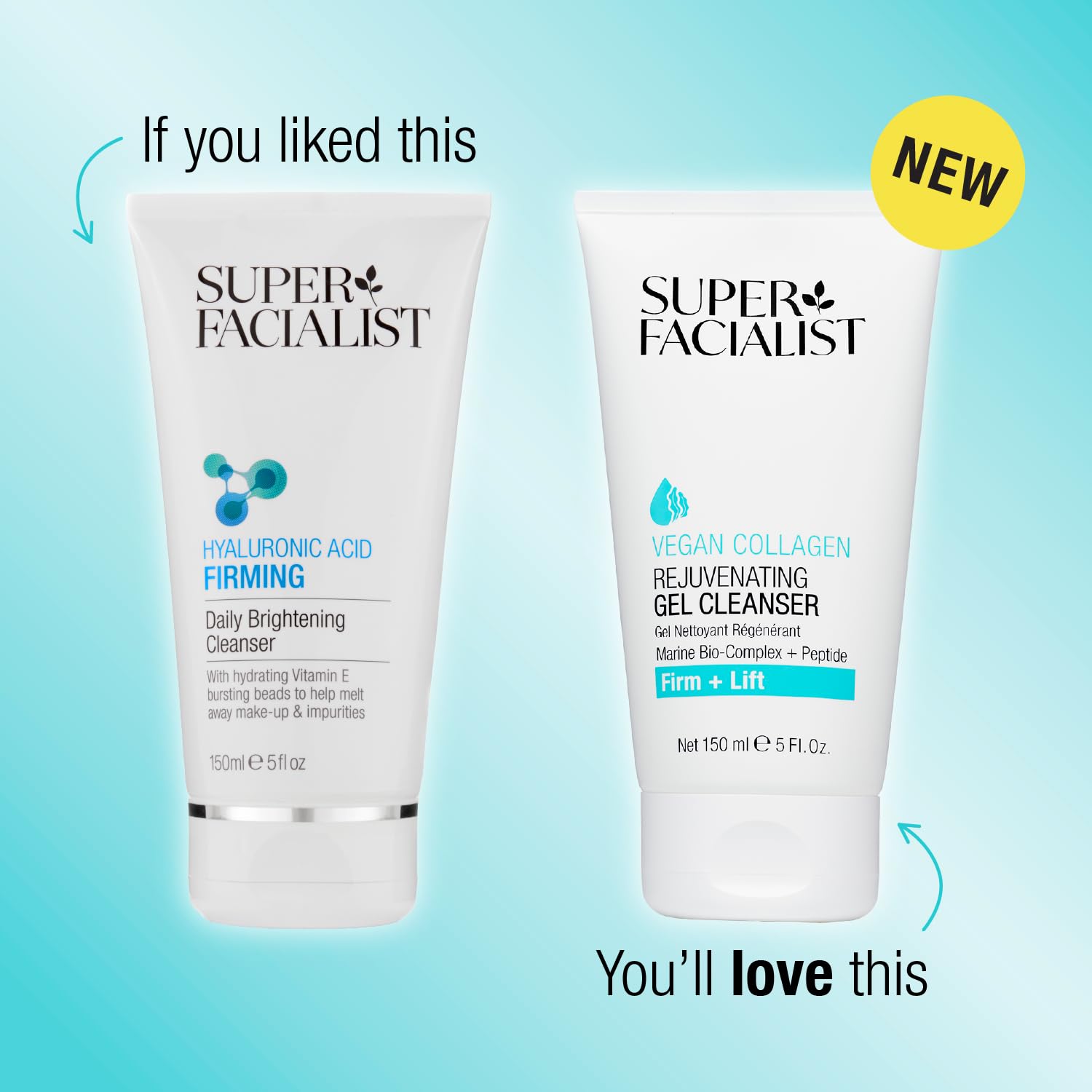 Super Facialist Vegan Collagen Rejuvenating Gel Cleanser for Firming & Smoothing 6