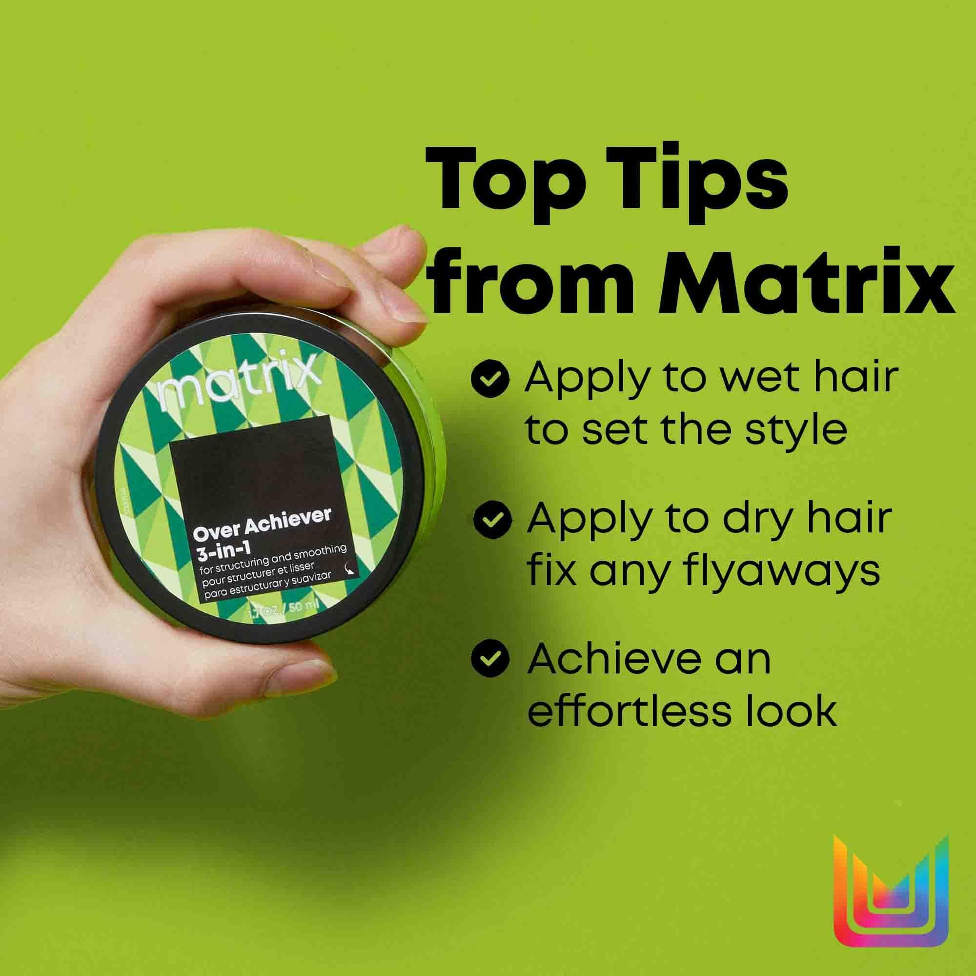 Matrix Over Achiever 3-In-1 Cream Paste Wax Styling Product for Structuring 7