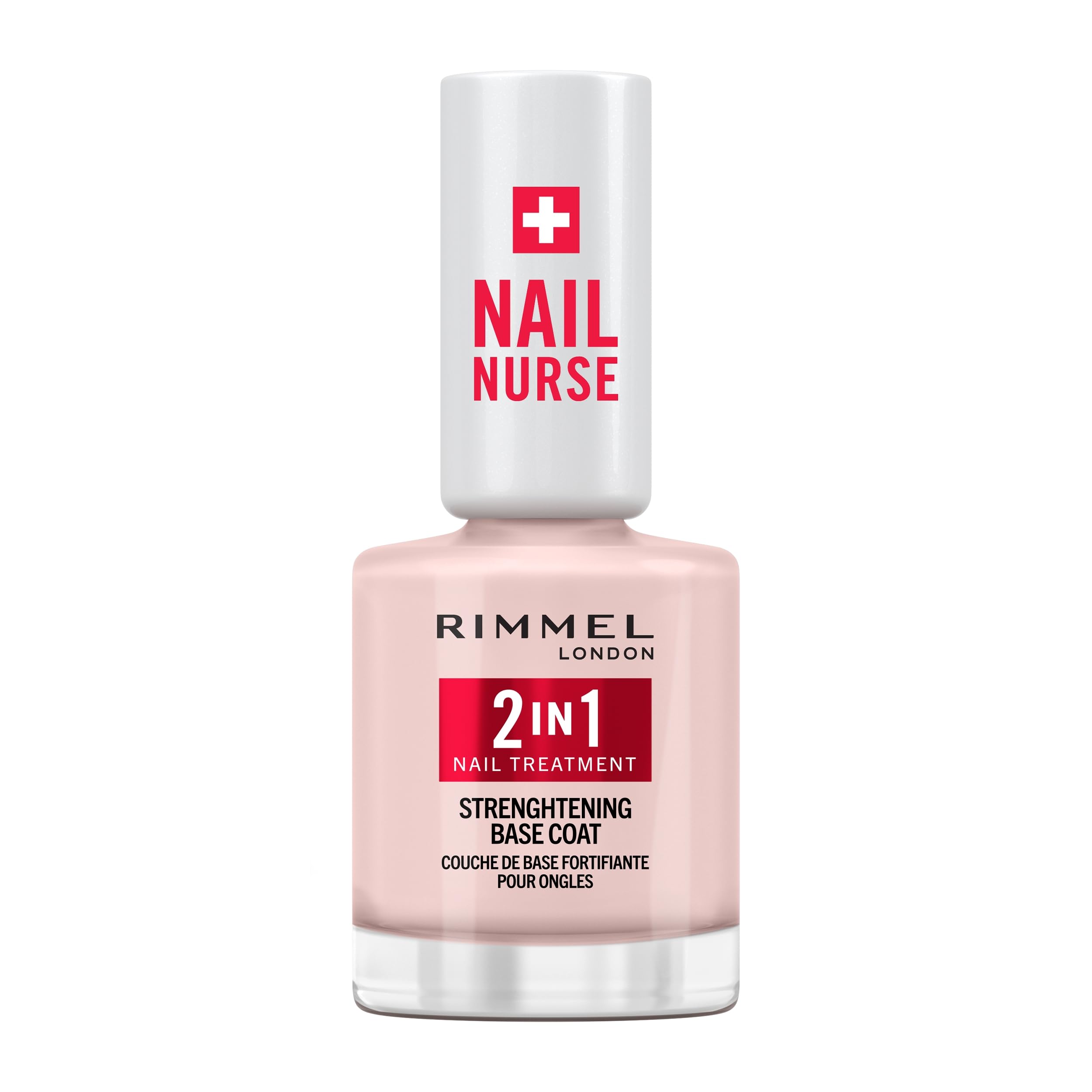 Rimmel London Nail Nurse 2 in 1 Base Coat & Strengthener with Biotin and Amethyst