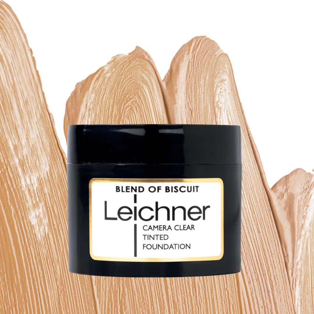 Leichner Camera Clear Tinted Foundation - Biscuit Shade for Flawless, Hydrating Coverage