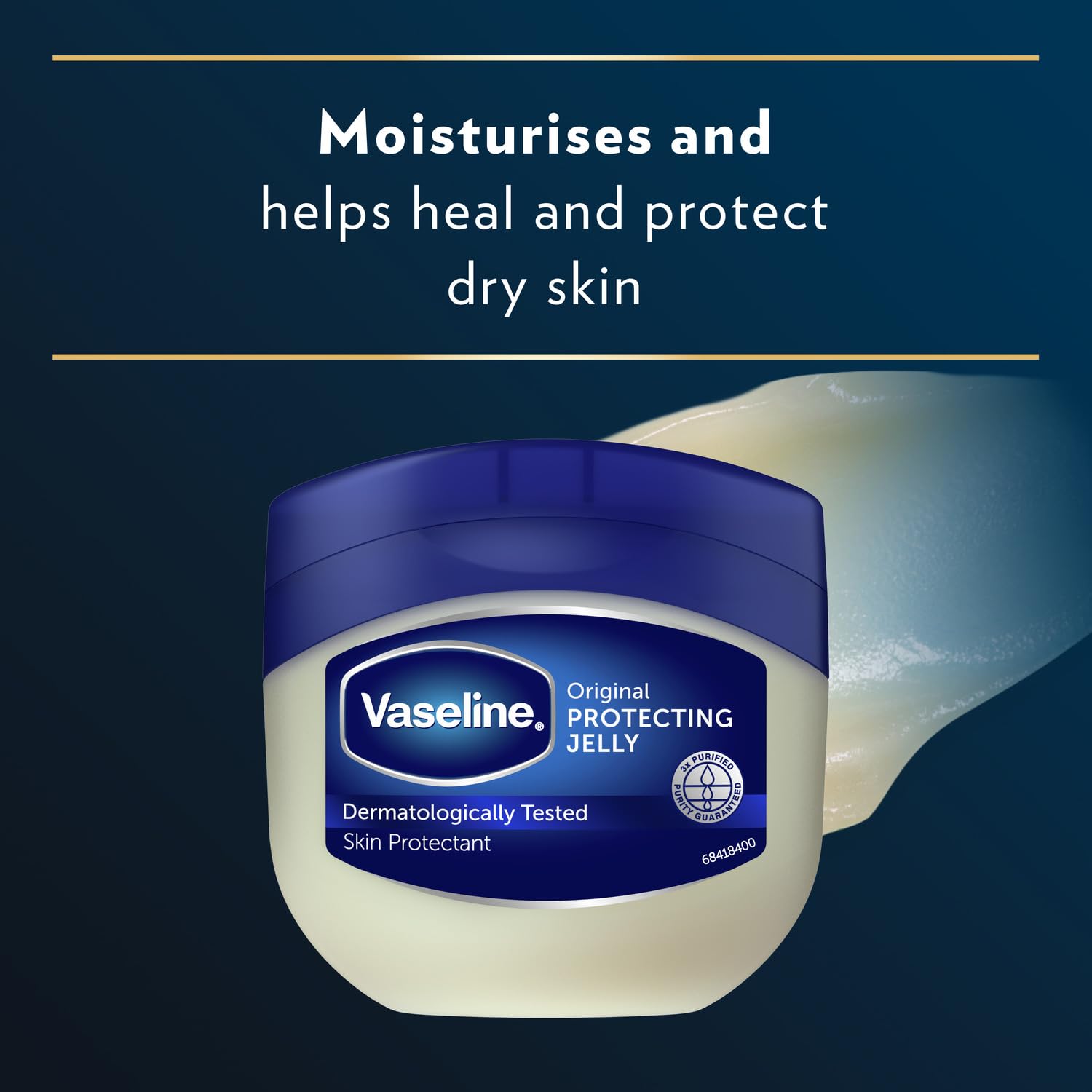 Vaseline Original Petroleum Jelly Feuchtigkeitscreme Hautpflege für rissige, trockene Haut 4