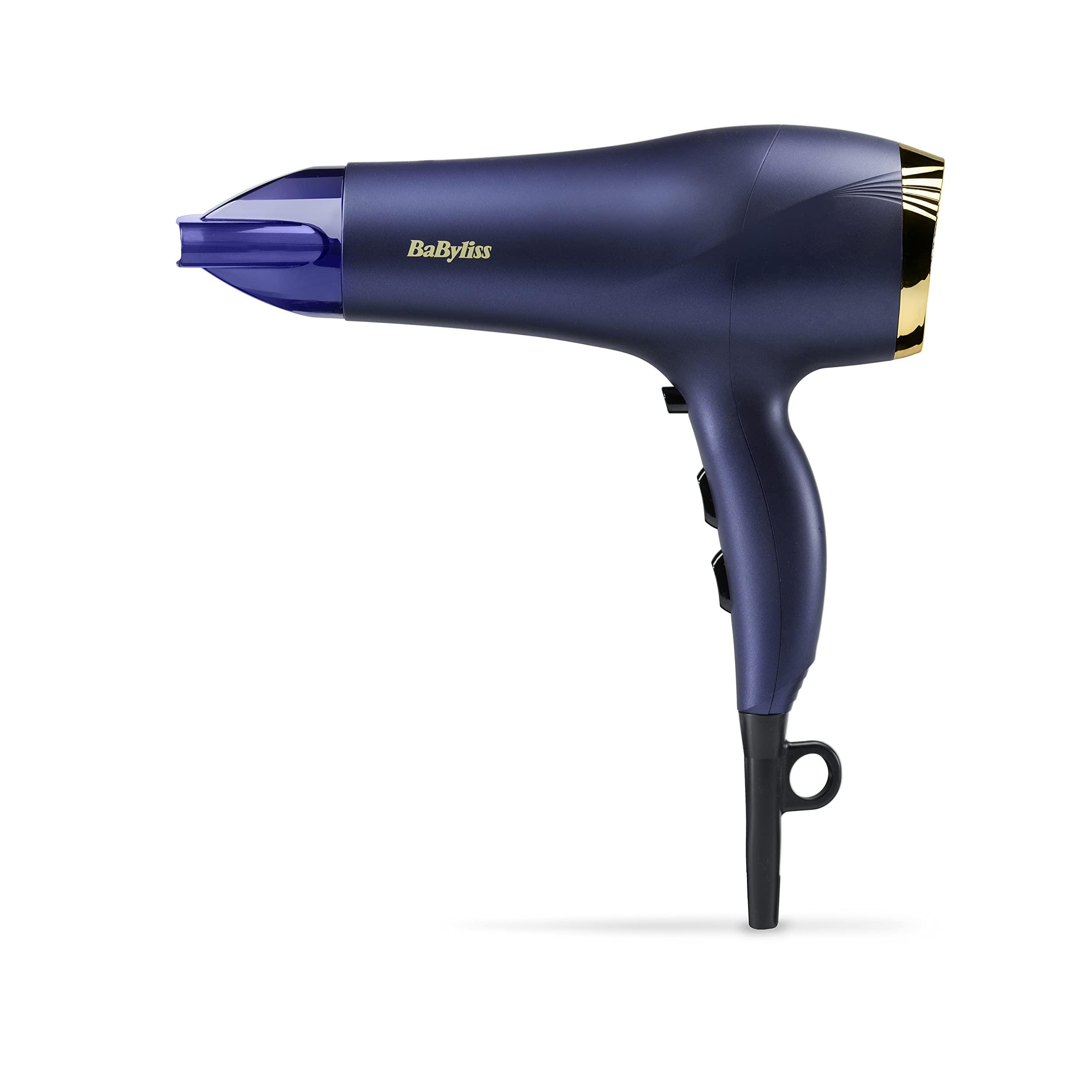 BaByliss Midnight Luxe Haartrockner – Leistungsstarker 2300-W-Haartrockner mit Ionen-Technologie gegen Frizz, schnelltrocknend, professionell und leicht, 3 Heiz- und 2 Gebläsestufen, 5781U