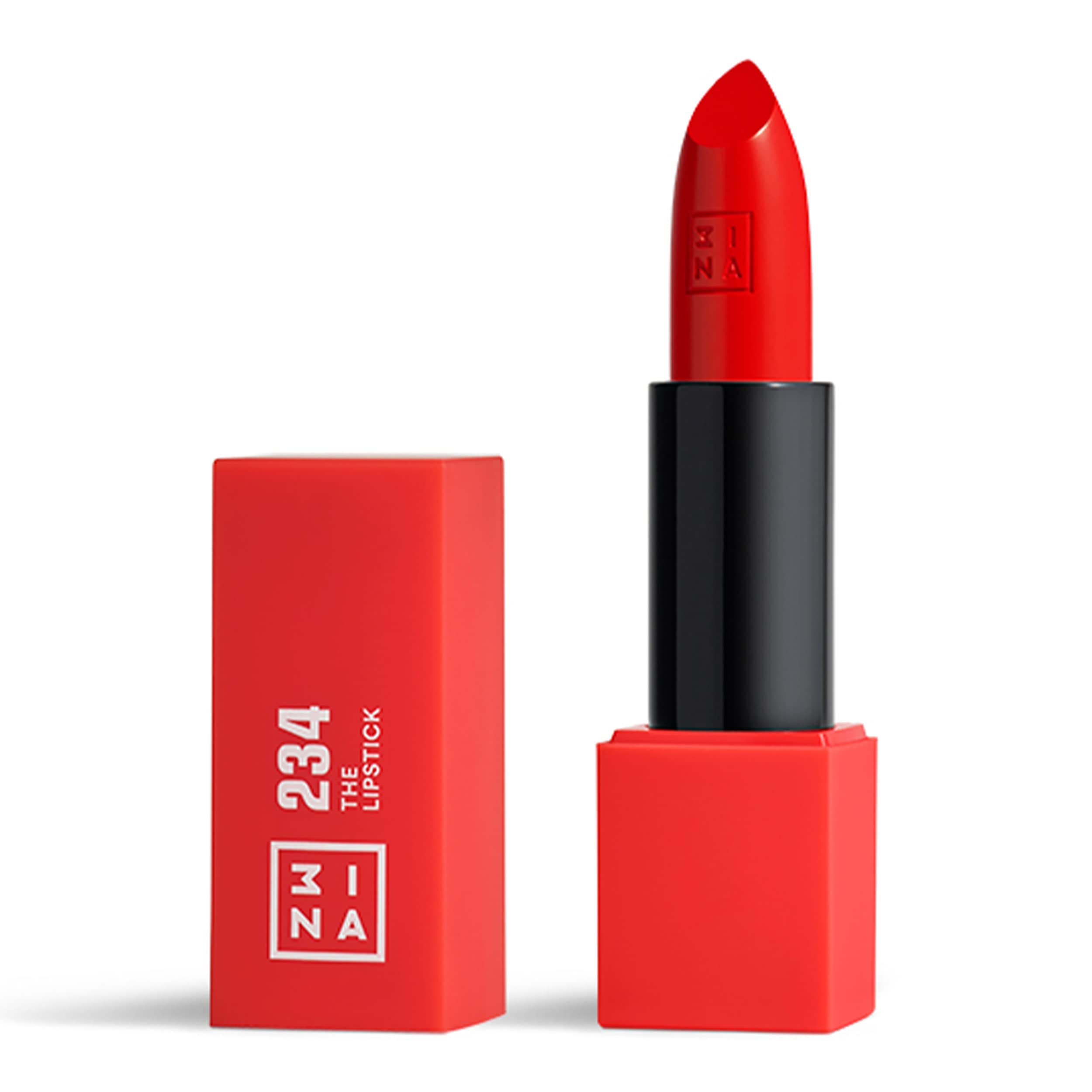 3INA MAKEUP The Lipstick 234 - Light Red Semi-Matte Creamy Lip Colour with Vitamin E & Shea Butter