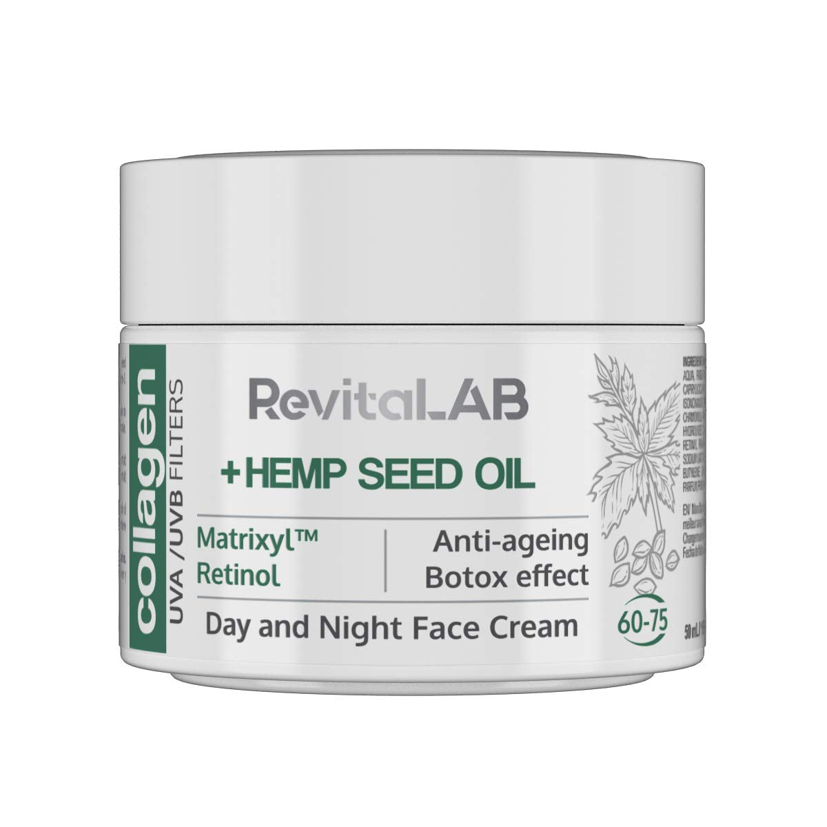 RevitaLAB Day and Night Collagen Anti-Ageing Moisturiser with Hyaluronic Acid
