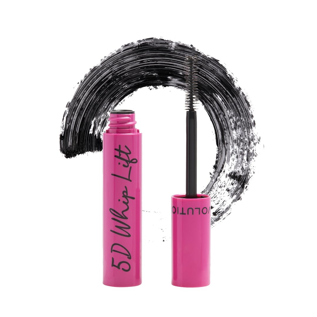Makeup Revolution 5D Lash Whip Mascara for Lash Lifting, Volume, and Long Lasting Wear