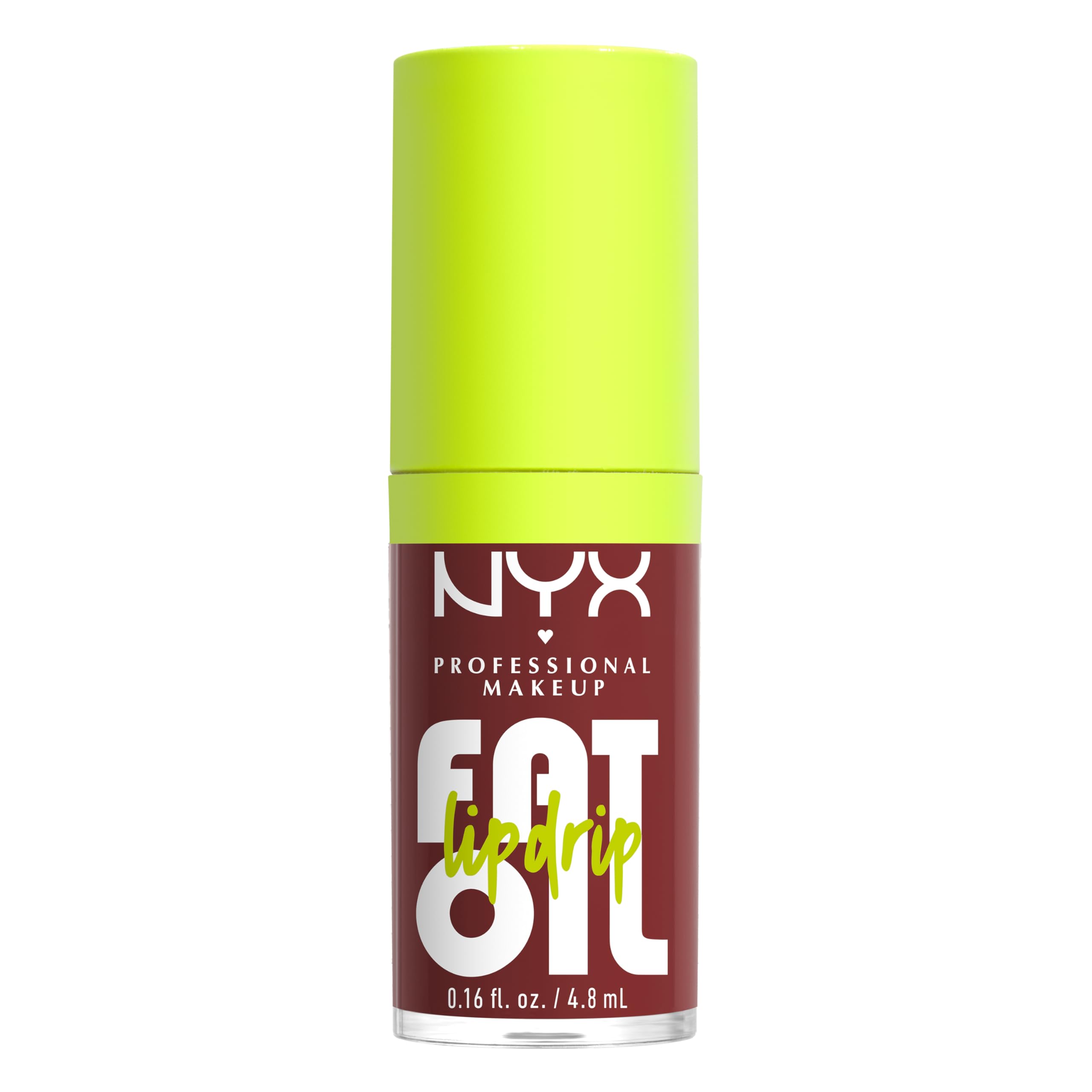 NYX Professional Makeup Fat Oil Lip Drip Gloss - High Shine, Non-Sticky, 12H Hydration with Squalane 7