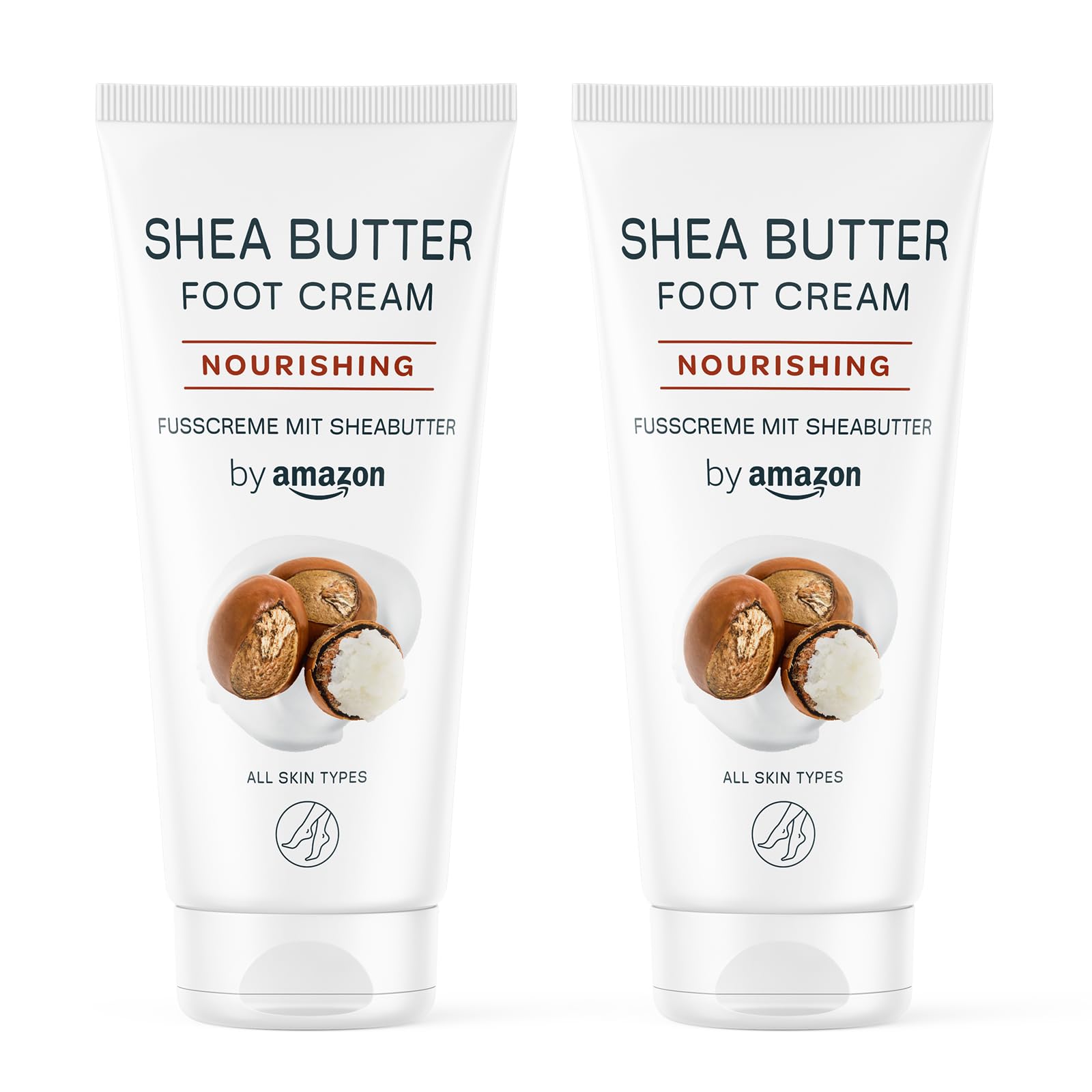 Sheabutter-Fußcreme von Amazon, 2 x 100 ml