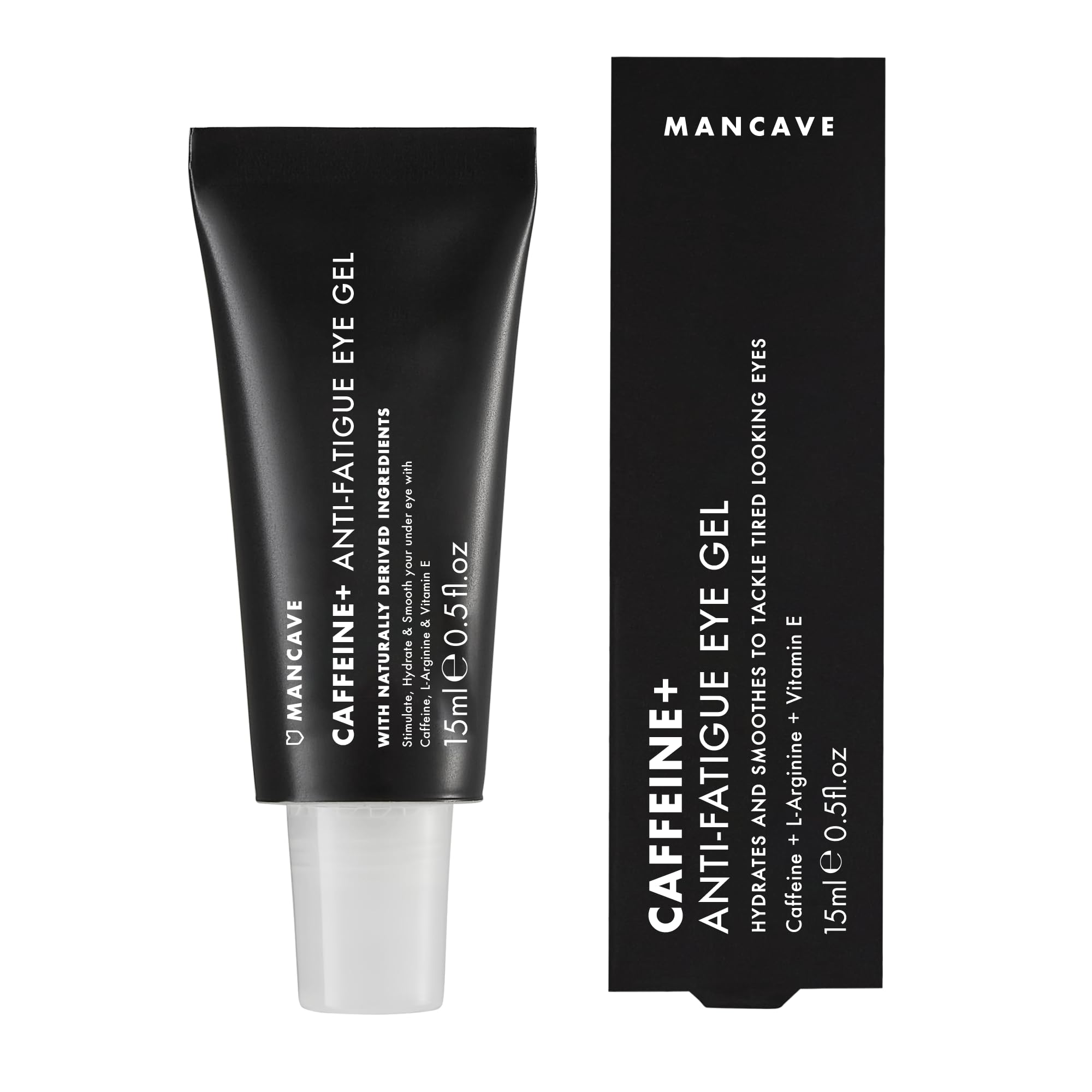 ManCave Caffeine & Vitamin E Anti-Fatigue Eye Gel for Dark Circles and Puffiness 15ml