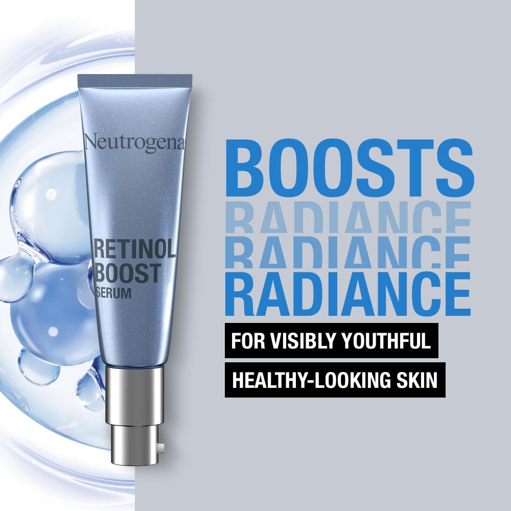 Neutrogena Retinol Boost Facial Serum 30ml - Reduces Fine Lines & Dark Spots