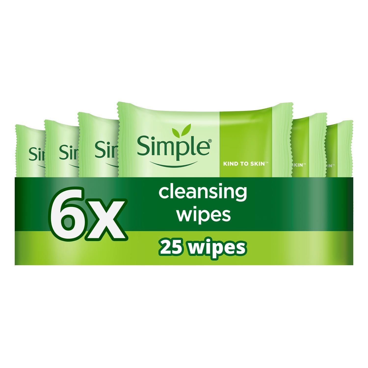 Simple Kind to Skin Bio-degradable Cleansing Wipes for Face Makeup Remover