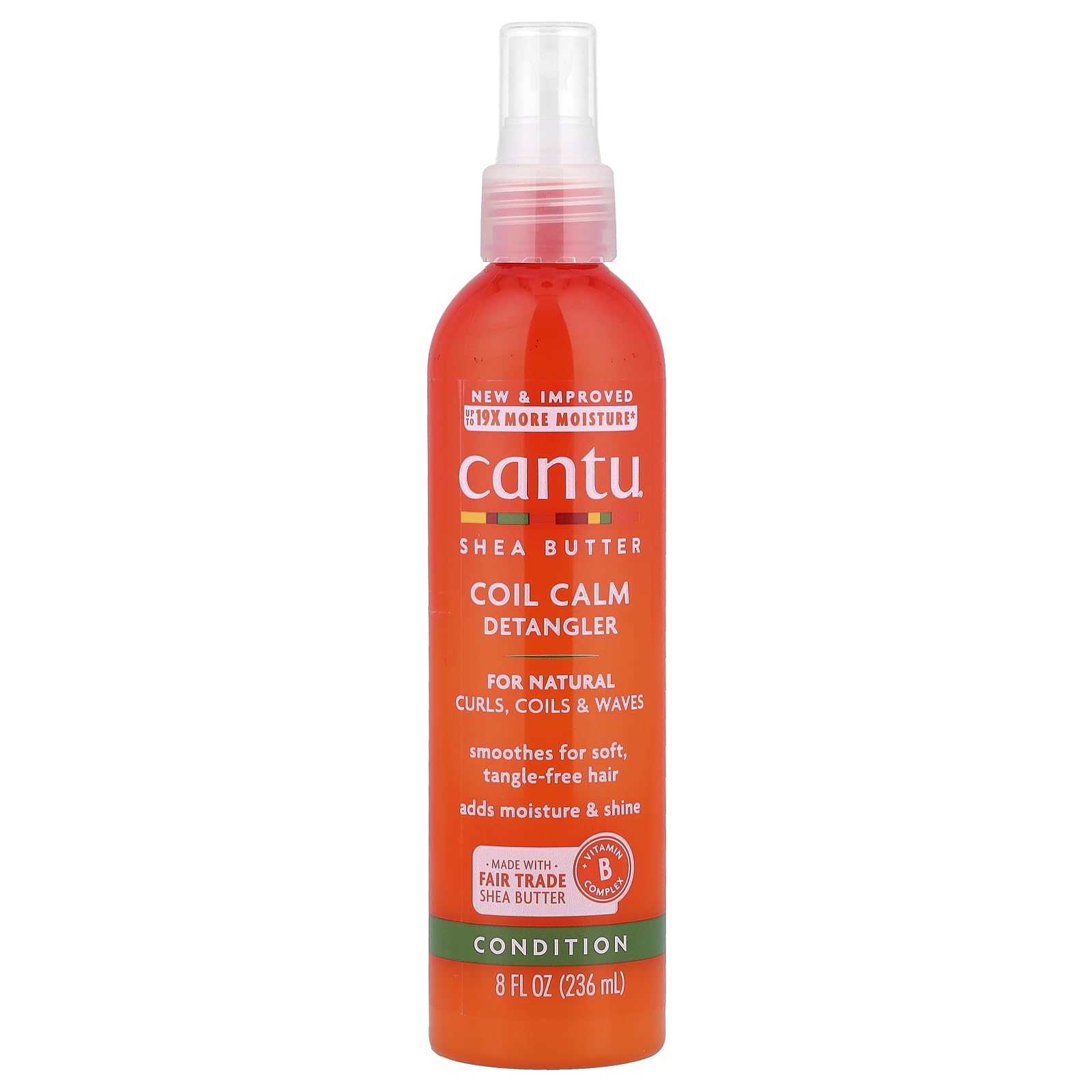 CANTU Shea Butter for Natural Hair Coil Calm Detangler, 237ml