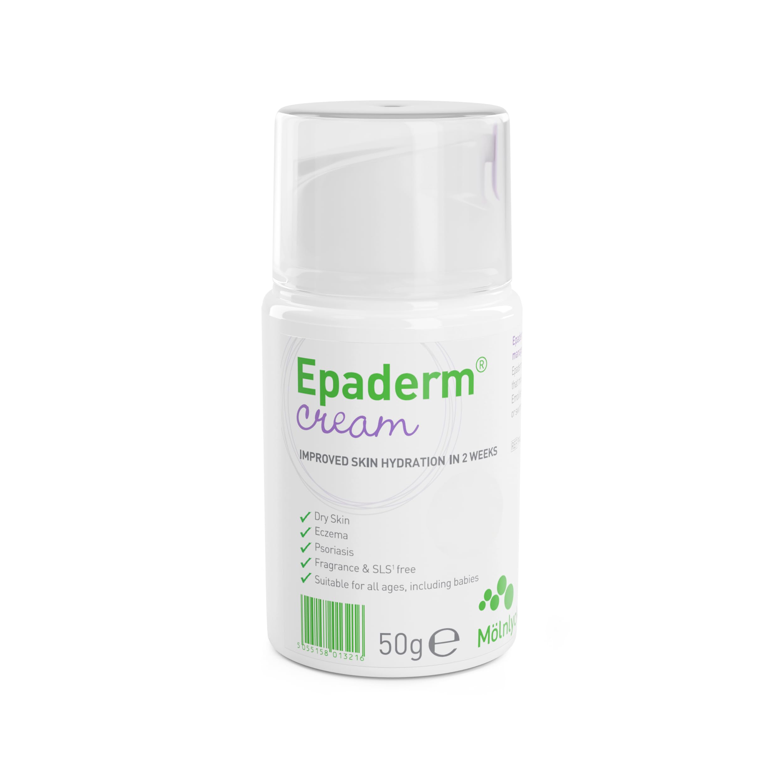 Epaderm Emollient Cream for Dry Skin, Eczema, and Psoriasis Management (50g)