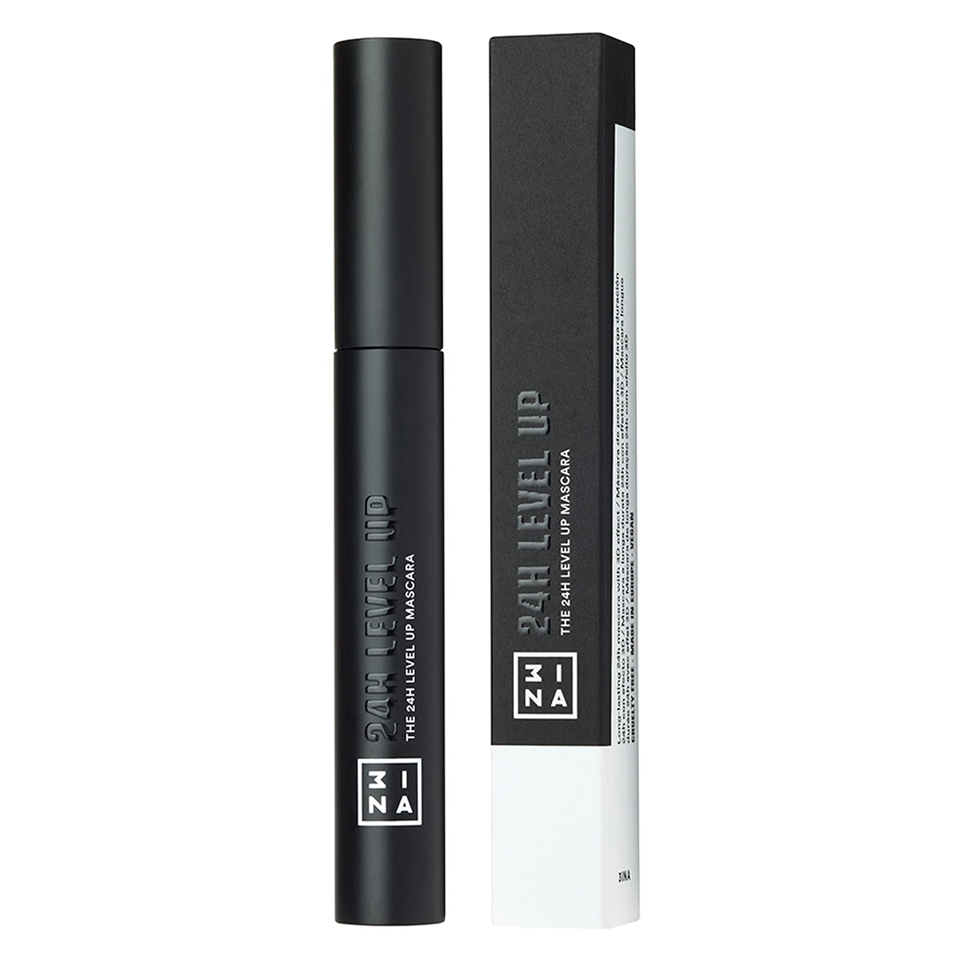 3INA MAKEUP The 24h Level Up Black Mascara for Extreme Volume, Length & Curve 6