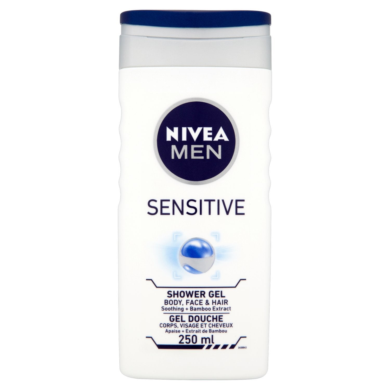 NIVEA MEN Sensitive Shower Gel for Body, Face & Hair - 250ml