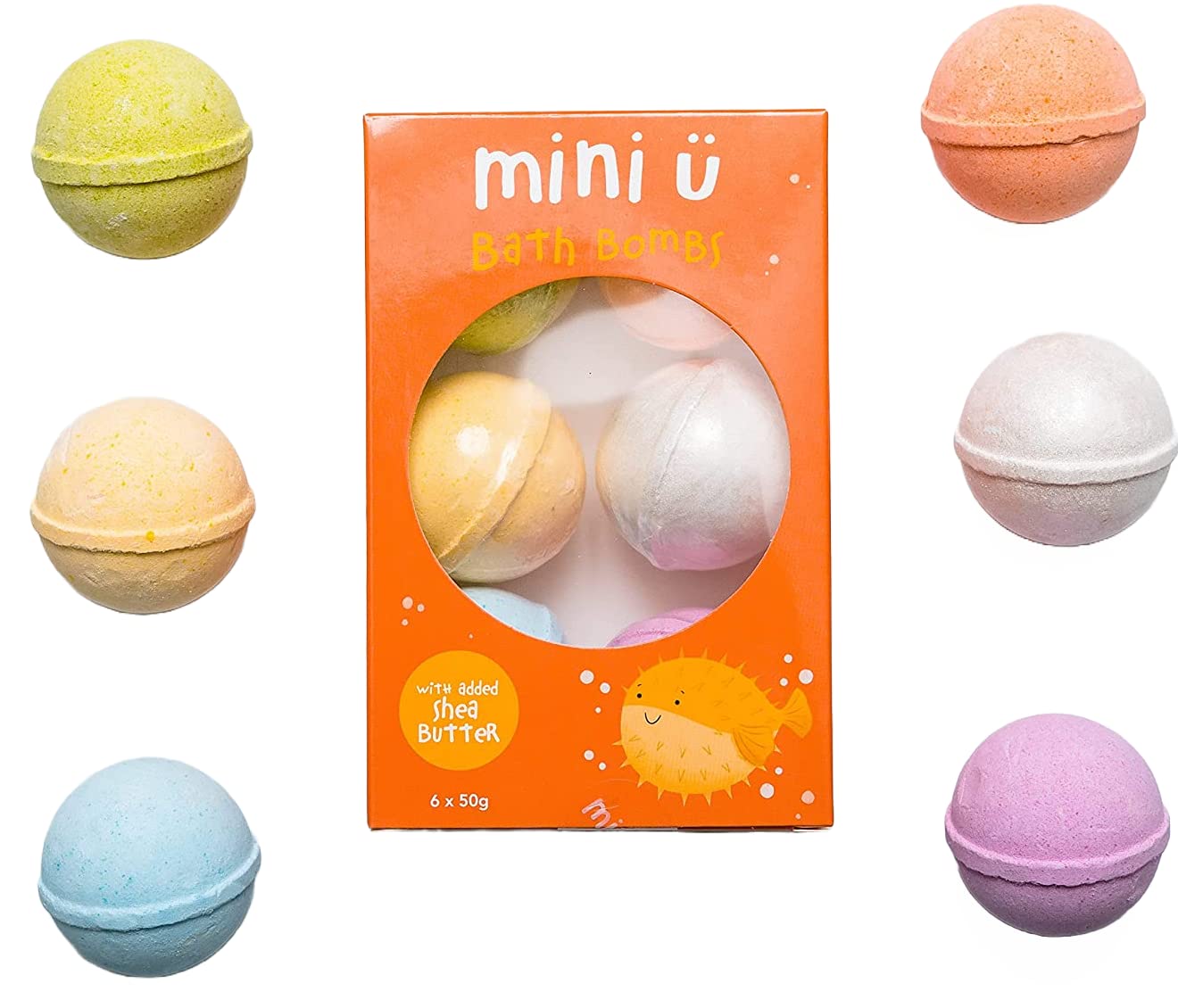 Mini U Kinder-Badebomben mit Überraschungsspielzeug, angereichert mit Sheabutter für empfindliche Haut 7